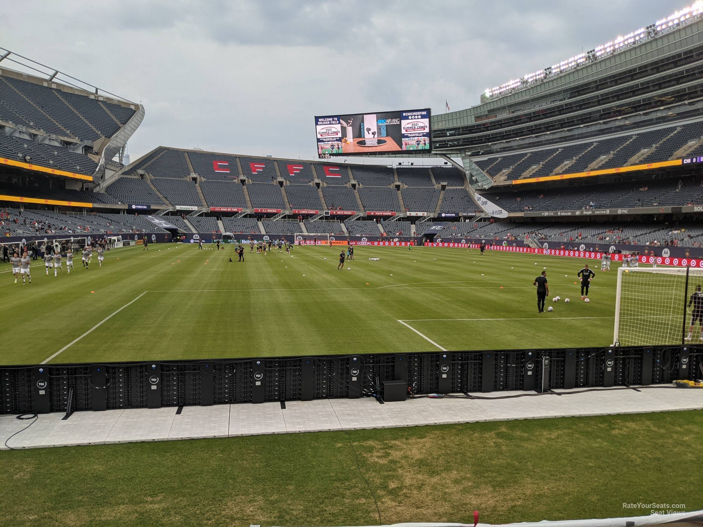 section 124, row 4 seat view  for soccer - soldier field