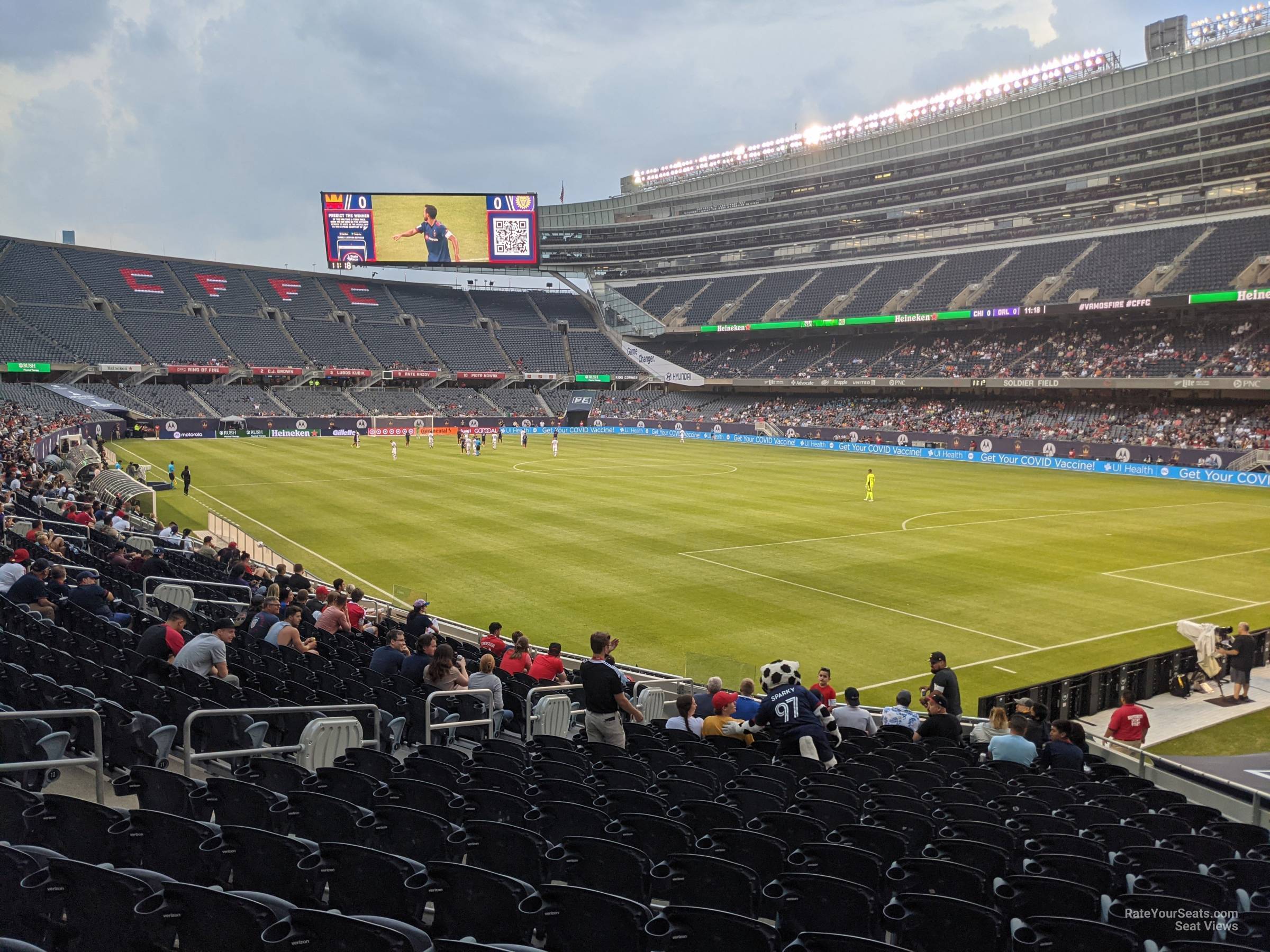 section 128, row 18 seat view  for soccer - soldier field