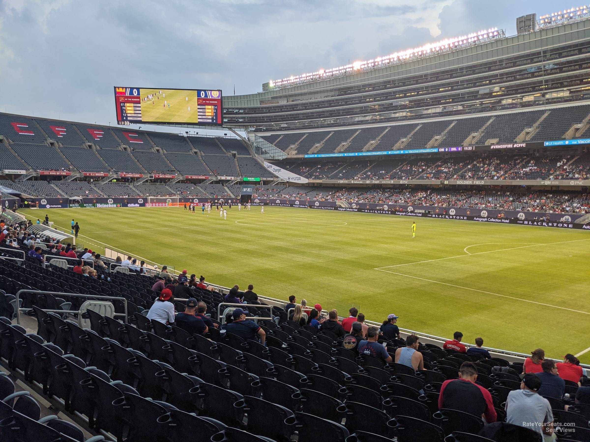 section 130, row 16 seat view  for soccer - soldier field