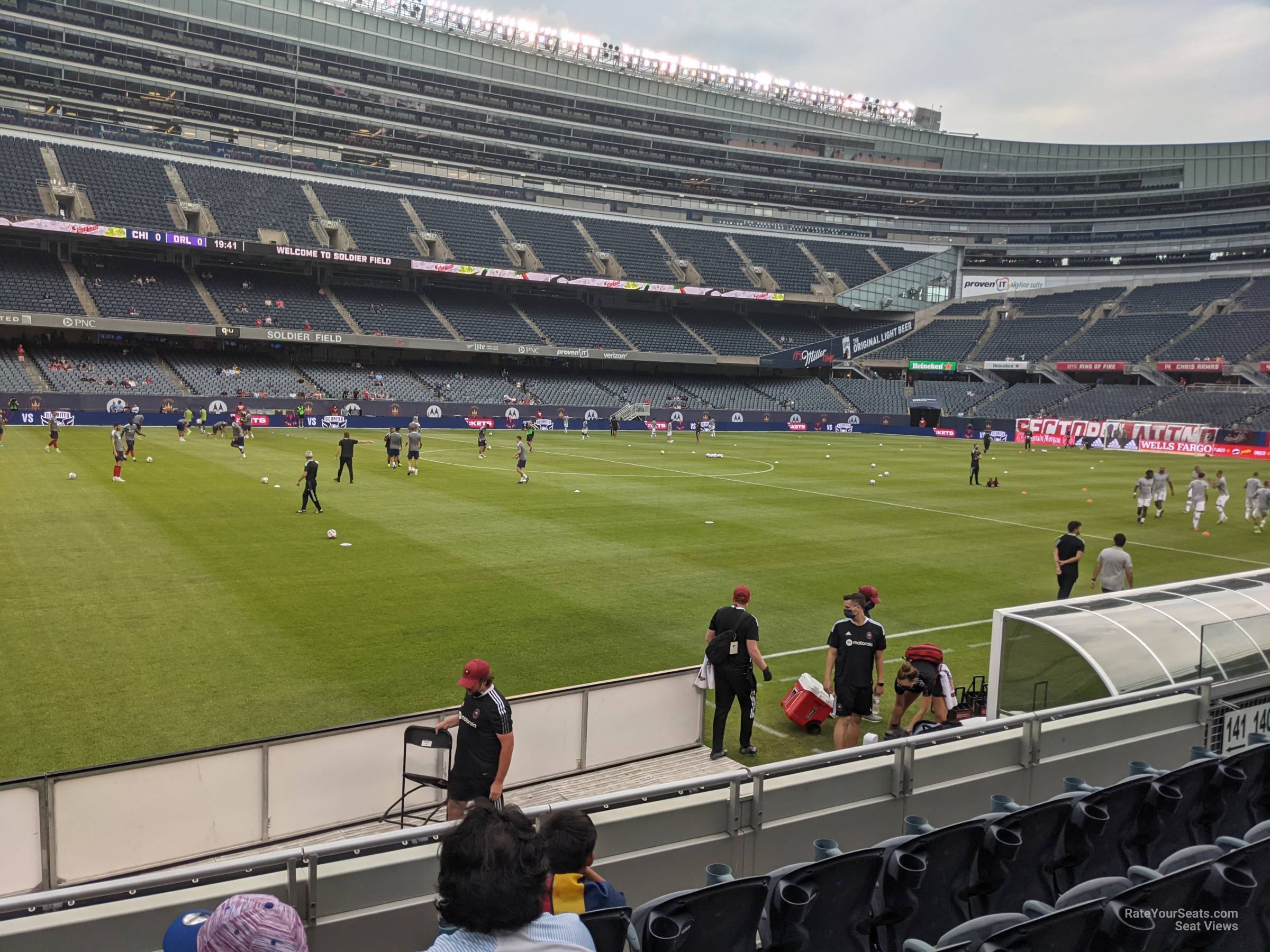 section 141, row 4 seat view  for soccer - soldier field