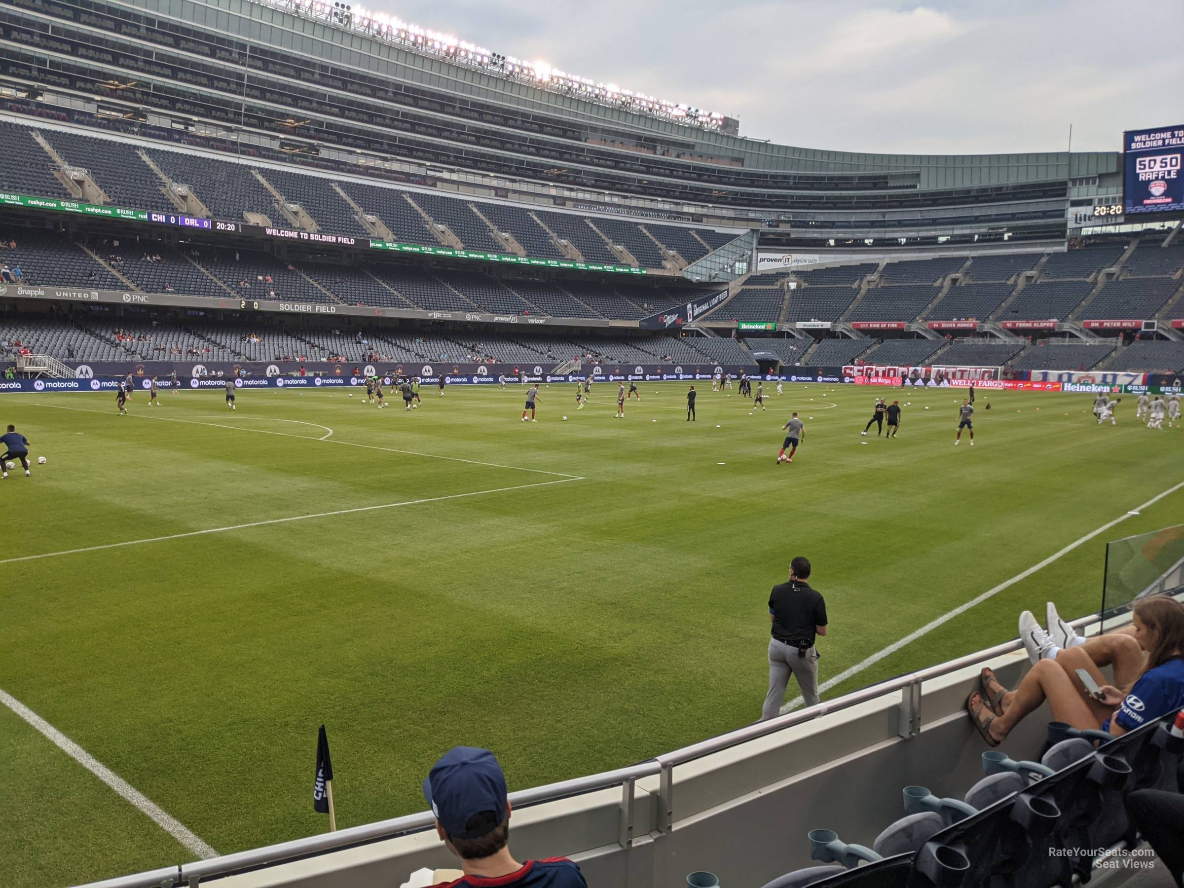 section 144, row 4 seat view  for soccer - soldier field