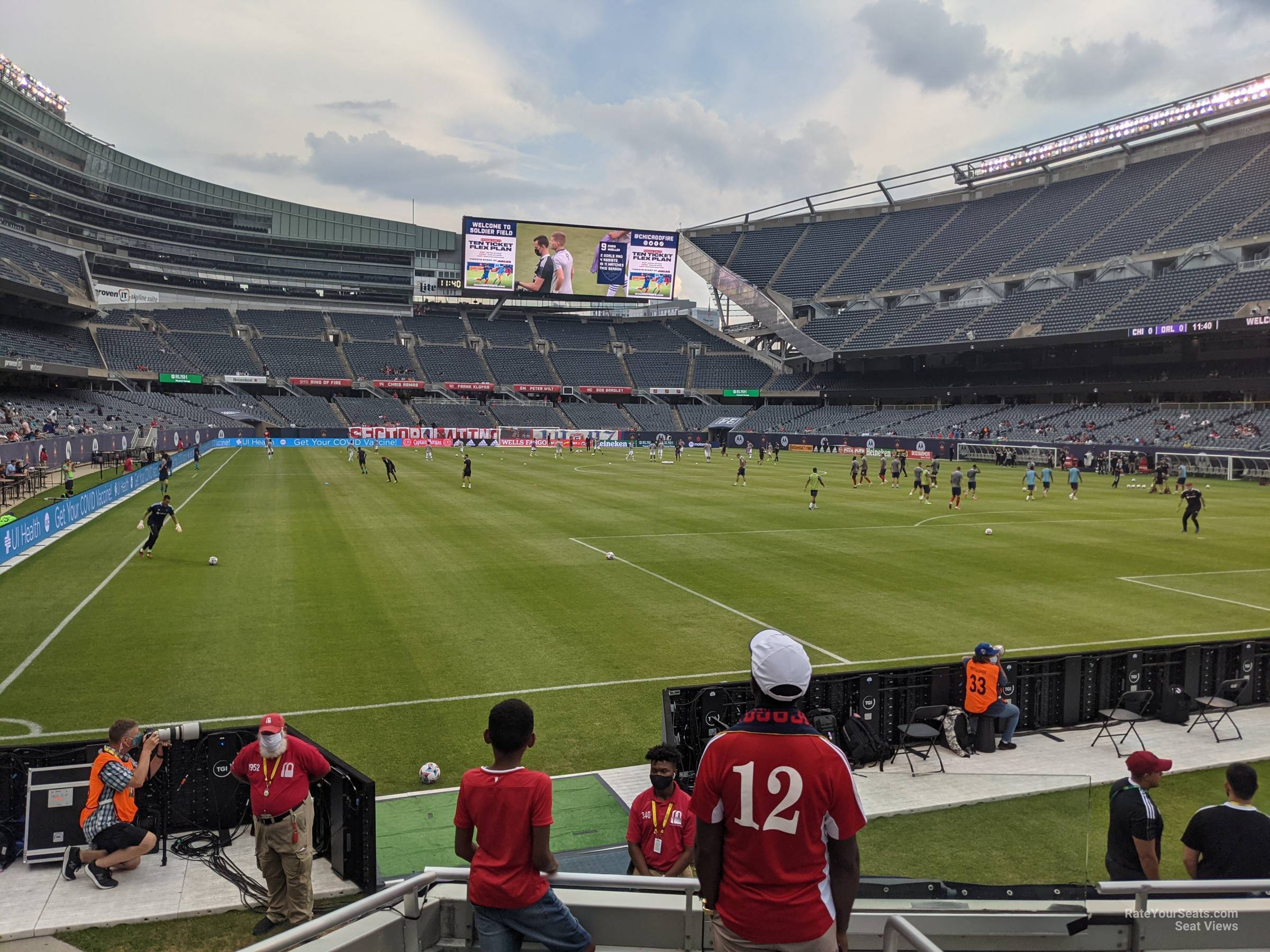 section 155, row 4 seat view  for soccer - soldier field