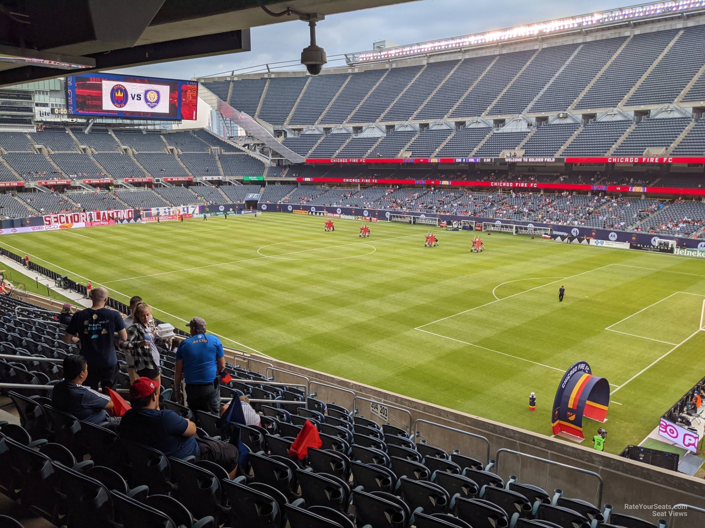 section 203, row 15 seat view  for soccer - soldier field