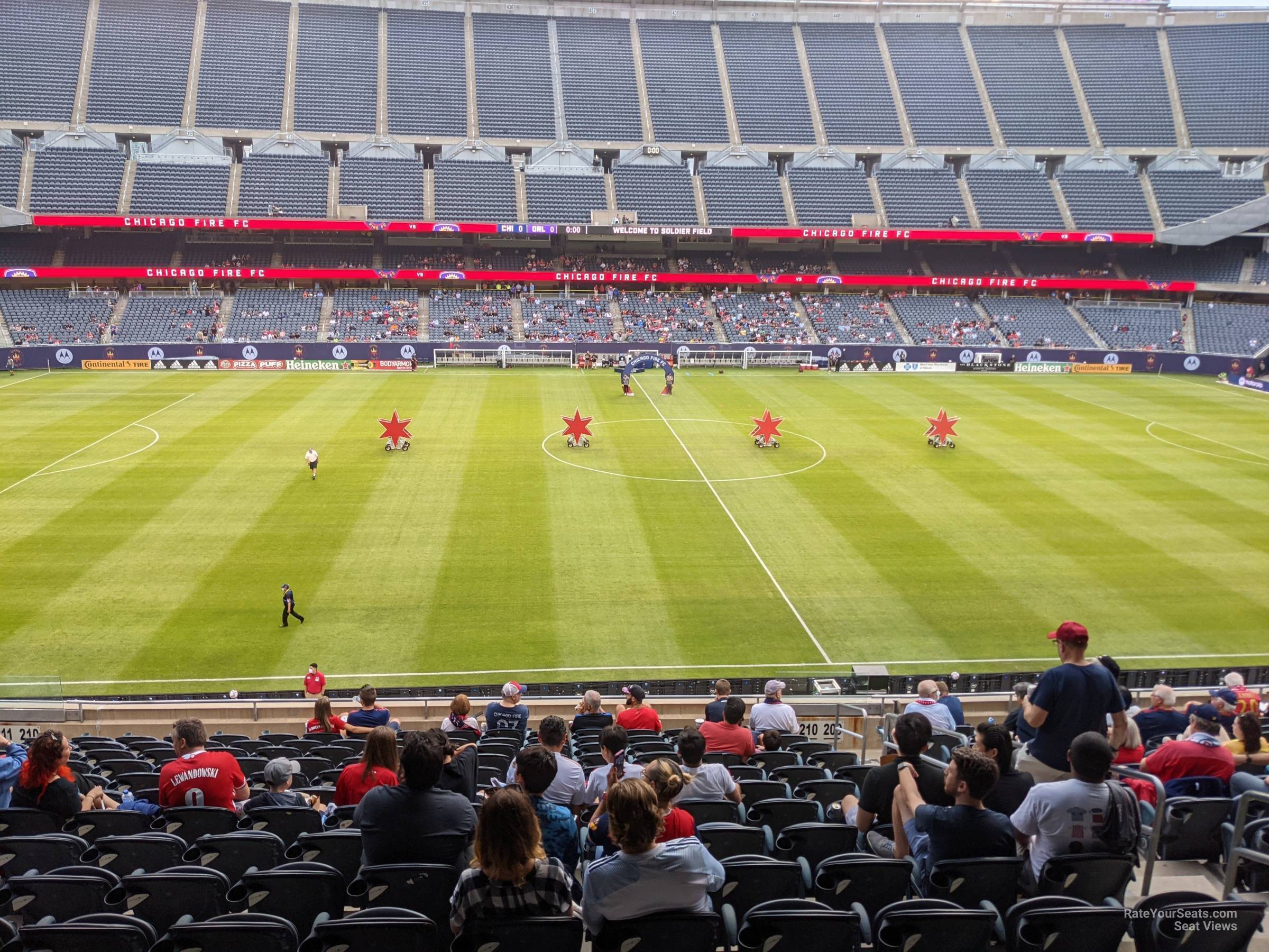 section 210, row 15 seat view  for soccer - soldier field