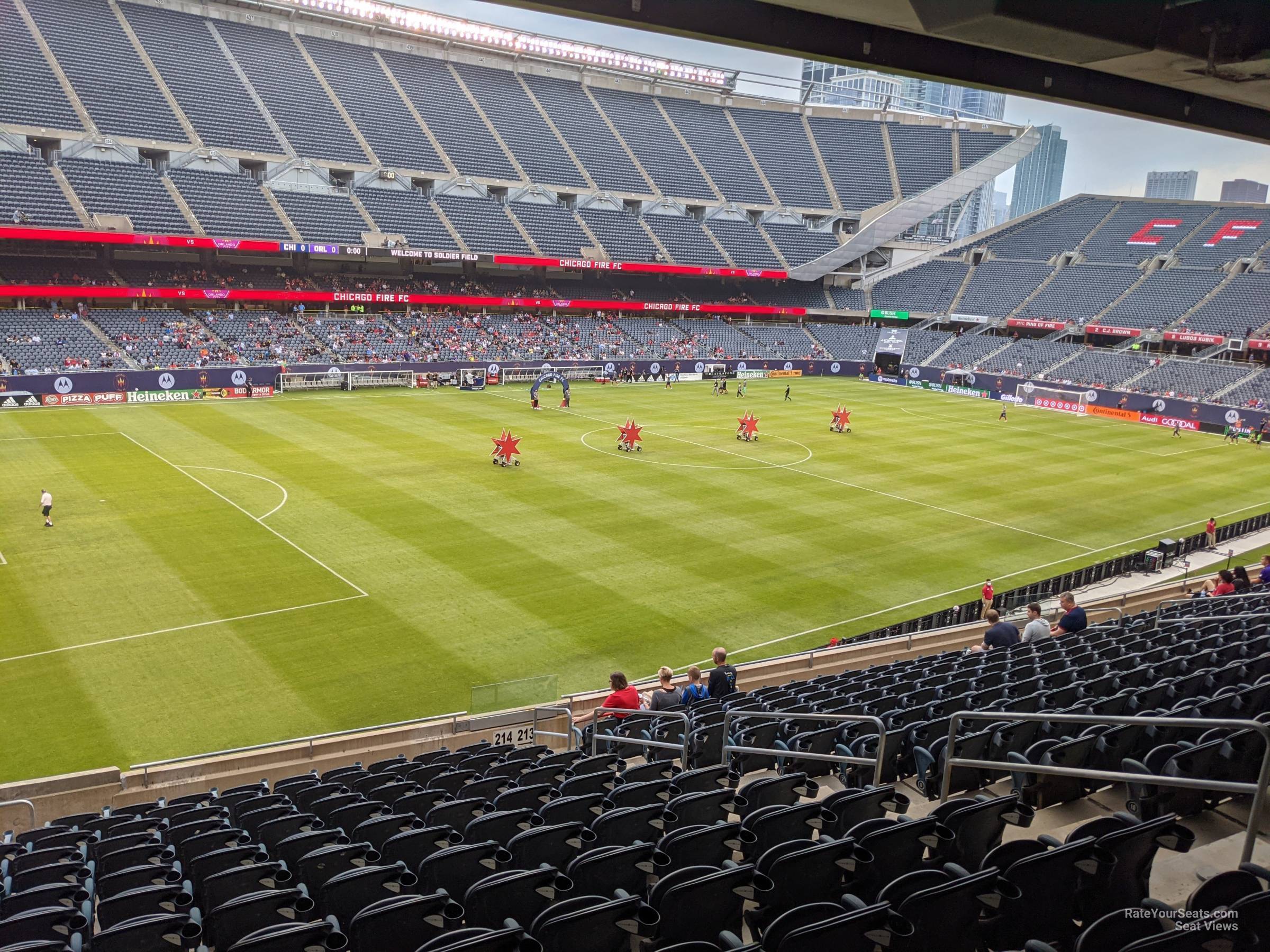 section 214, row 15 seat view  for soccer - soldier field