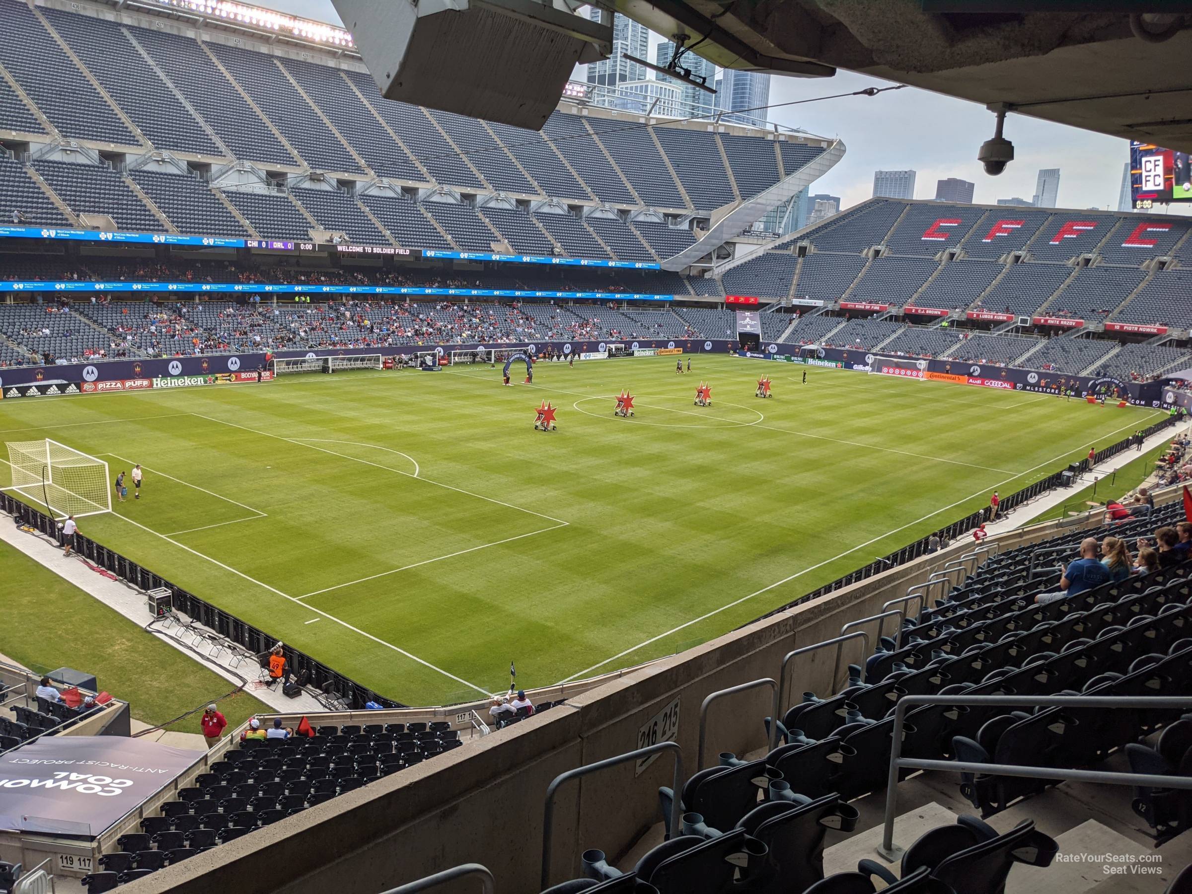 section 216, row 15 seat view  for soccer - soldier field