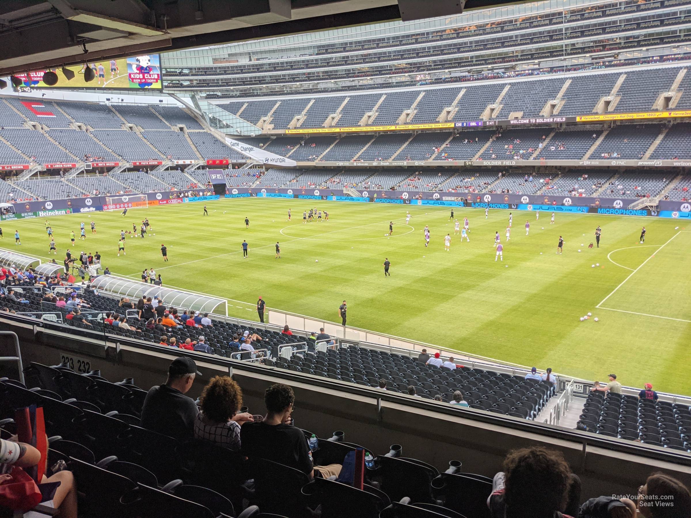 section 232, row 6 seat view  for soccer - soldier field