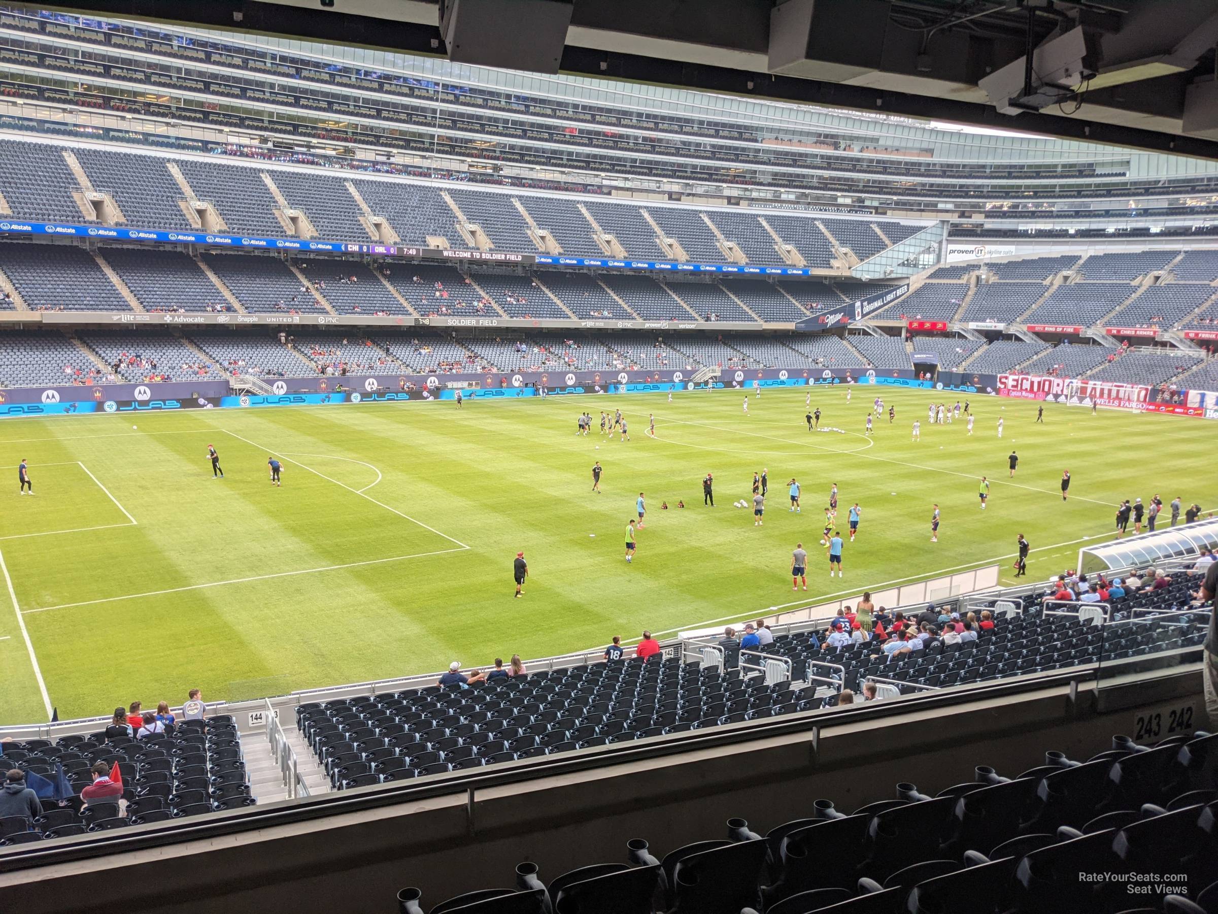 section 243, row 6 seat view  for soccer - soldier field