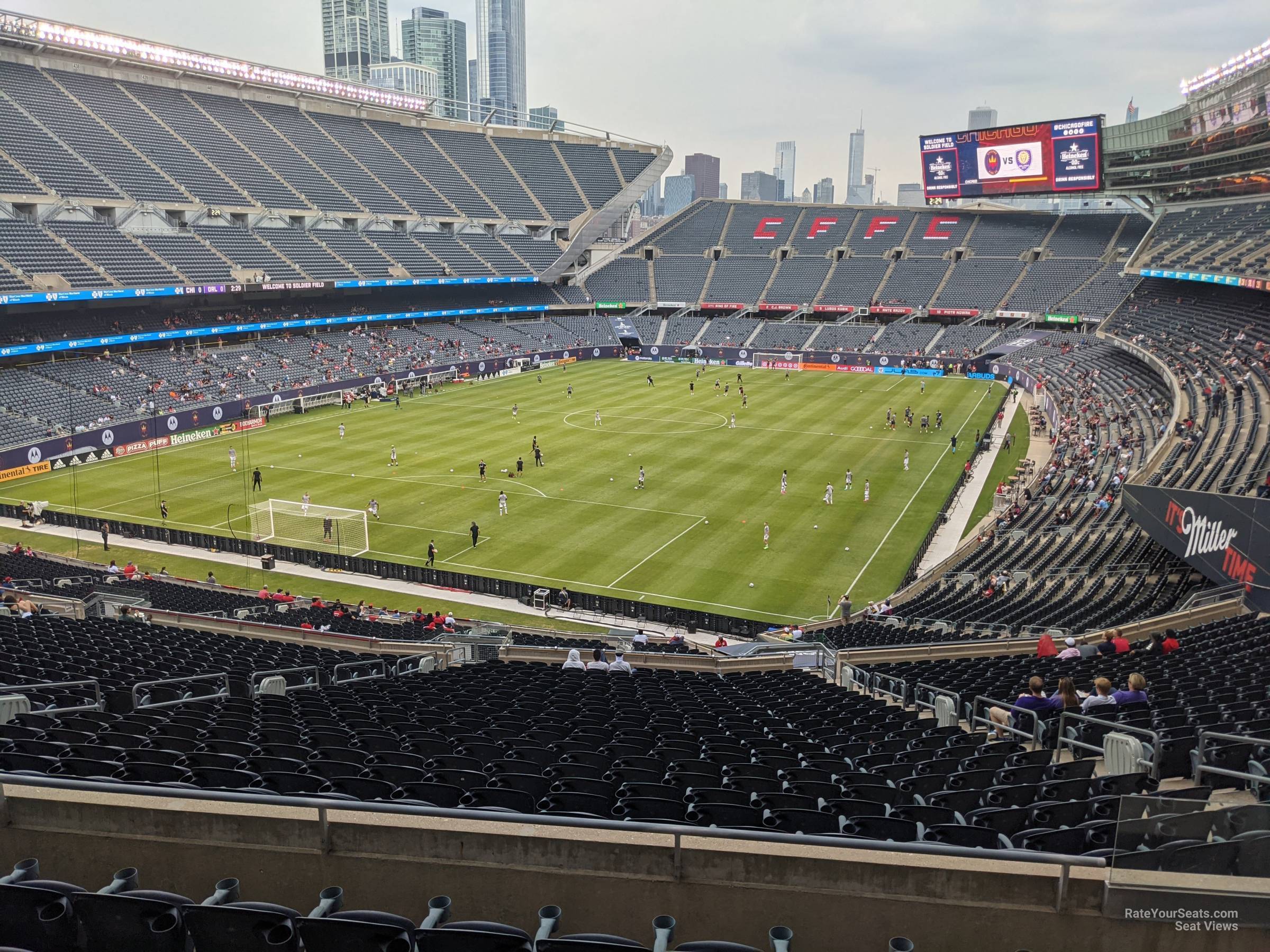 section 319, row 6 seat view  for soccer - soldier field