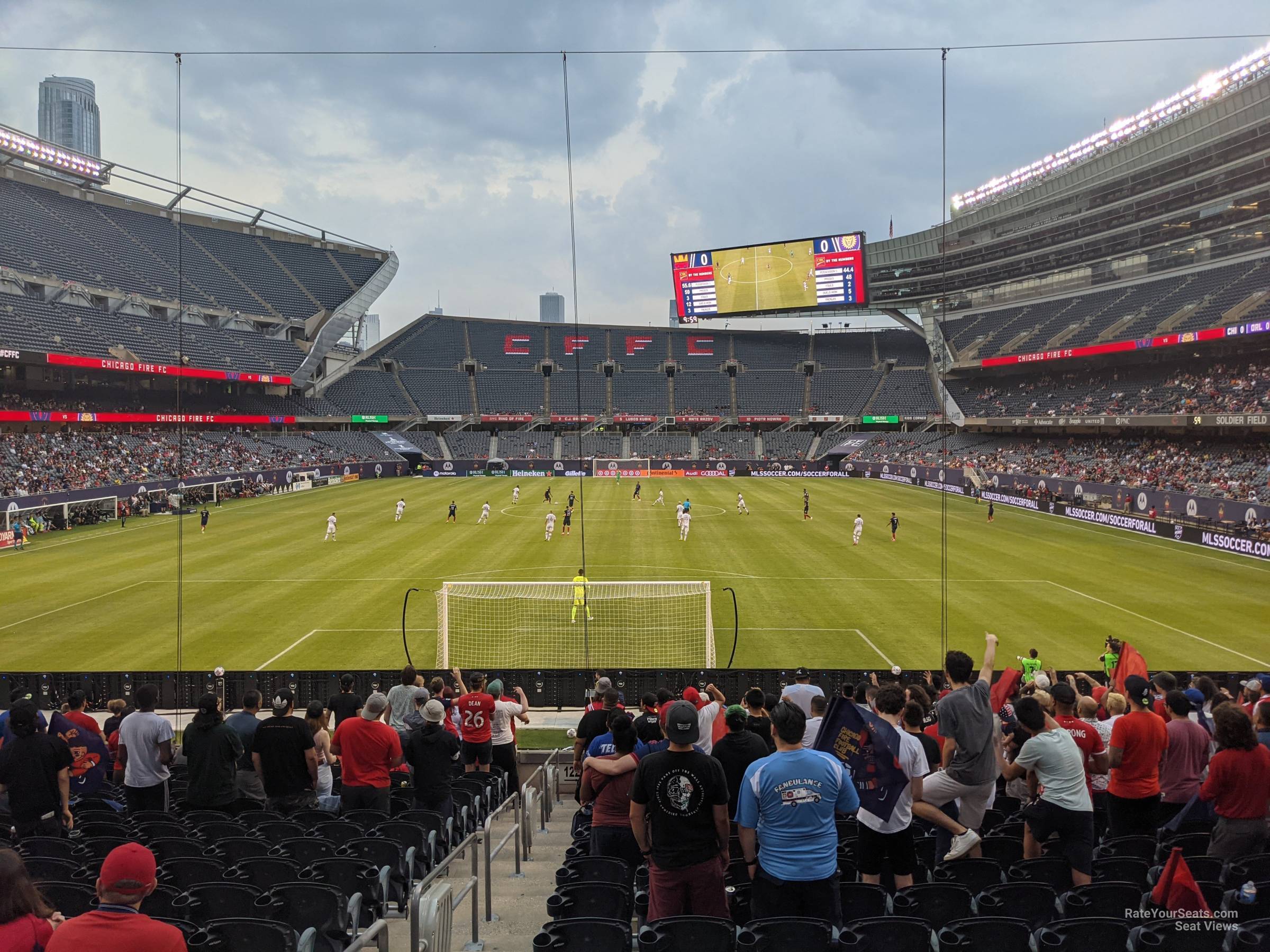 Chicago Fire Supporters Section at Soldier Field 