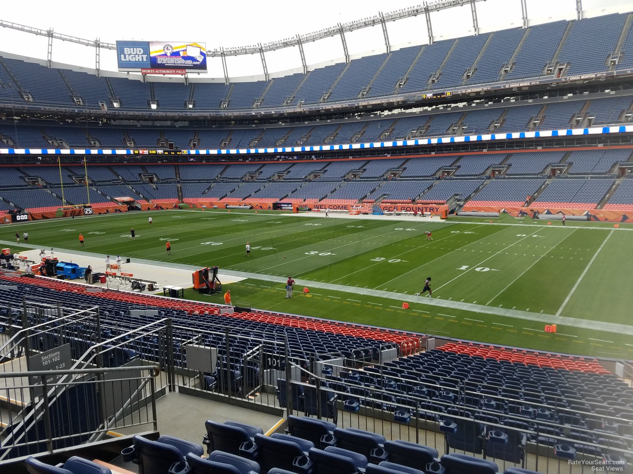 section 101, row 30 seat view  - empower field (at mile high)