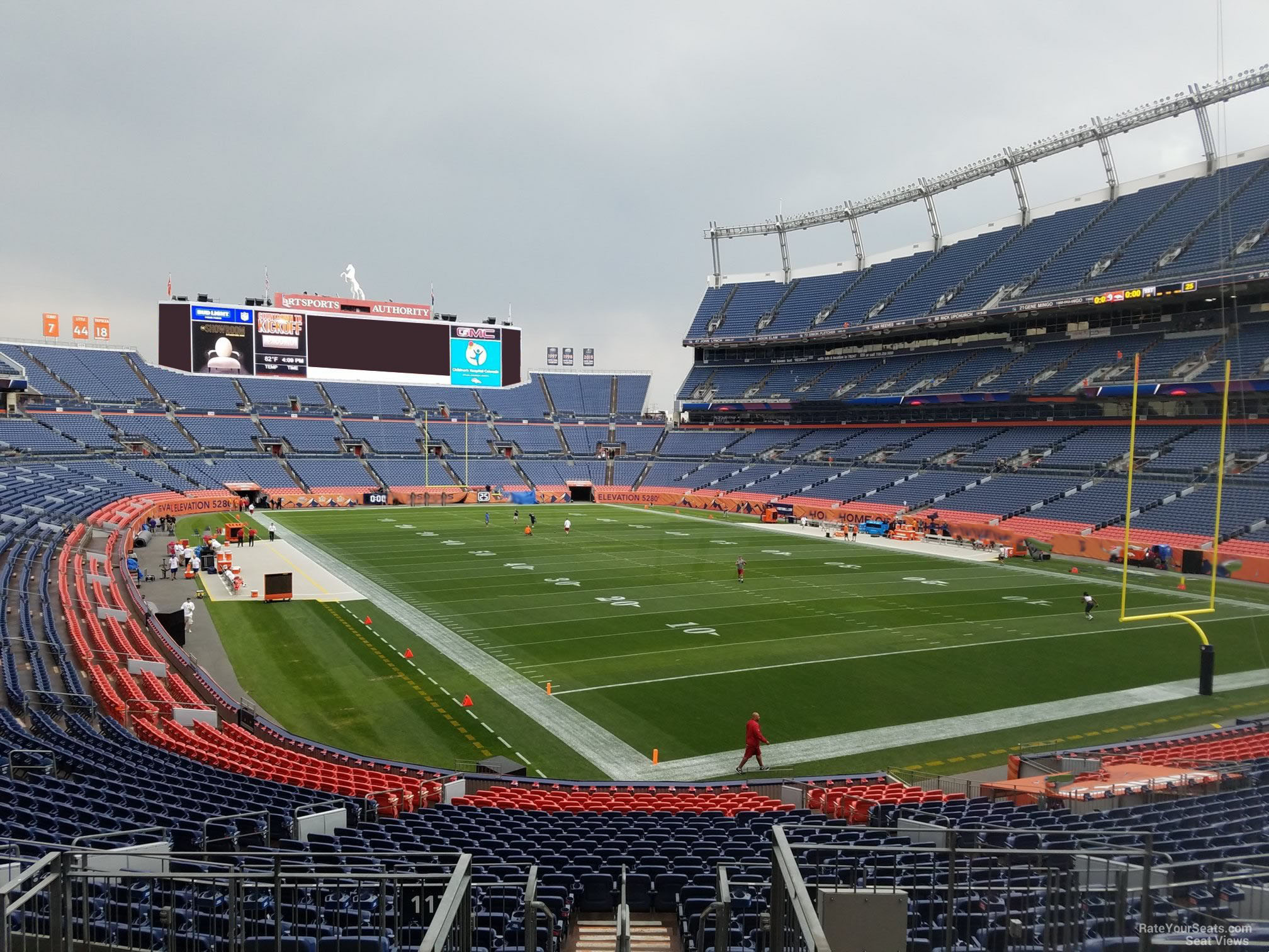 section 117, row 30 seat view  - empower field (at mile high)