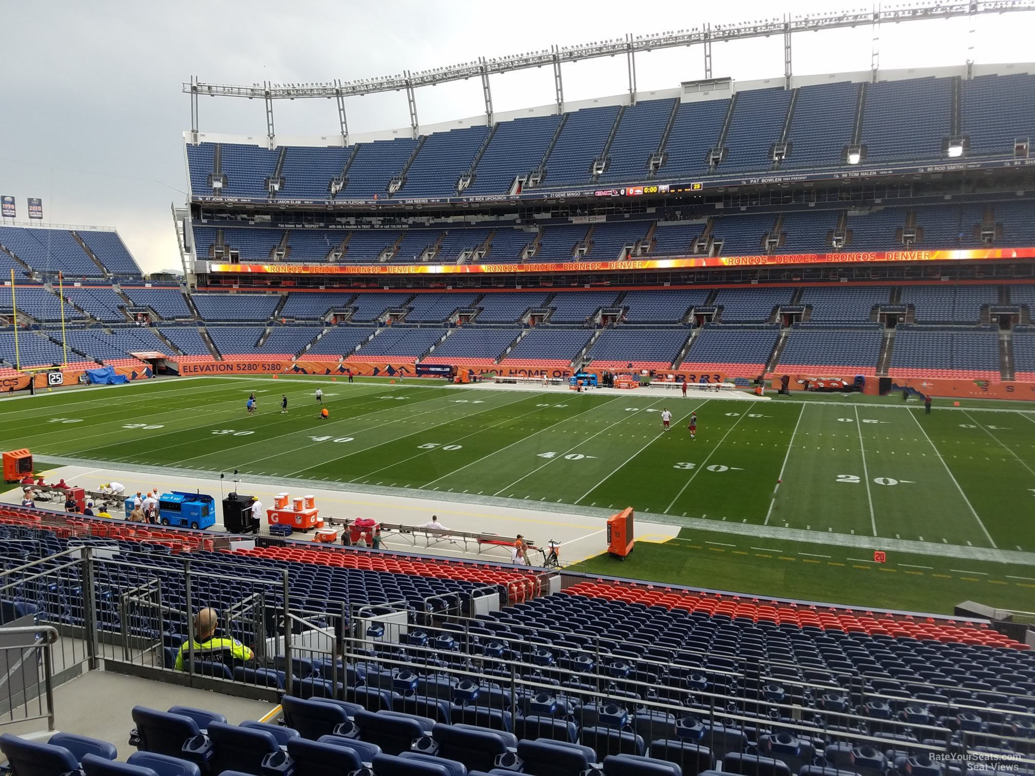 section 121, row 30 seat view  - empower field (at mile high)