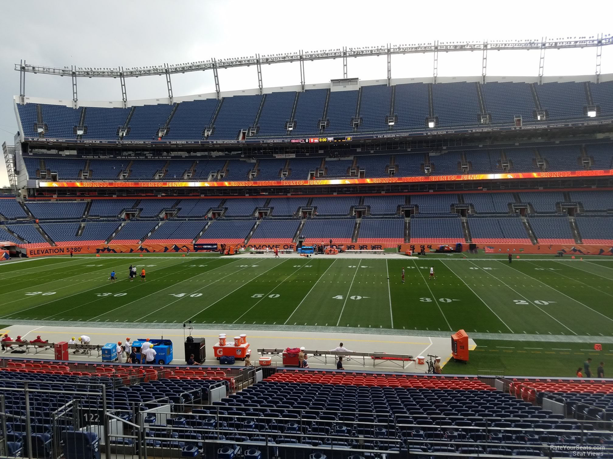 section 122, row 30 seat view  - empower field (at mile high)