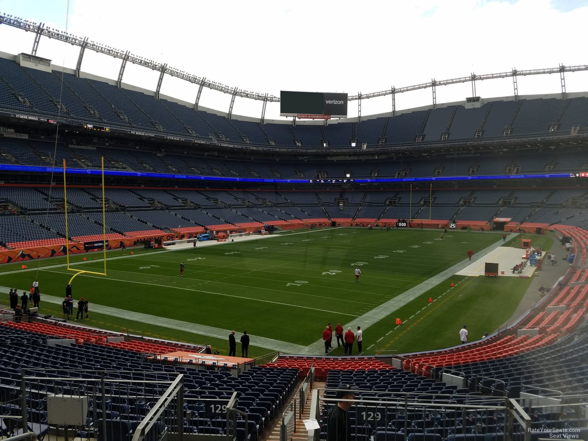 section 129, row 30 seat view  - empower field (at mile high)
