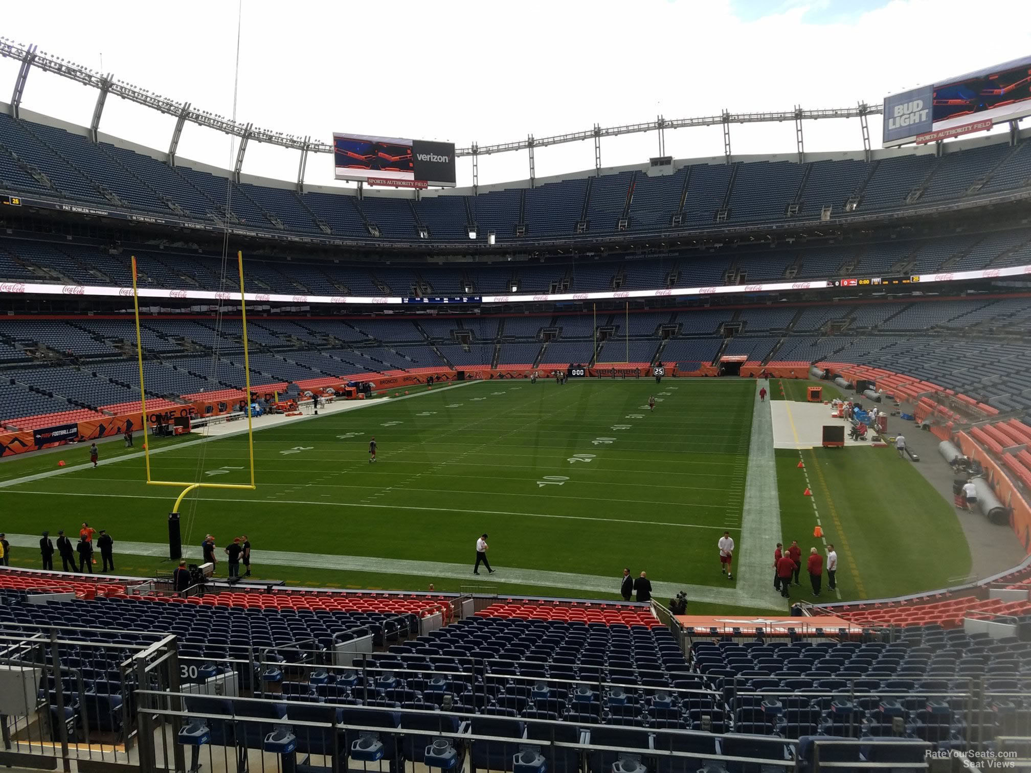 section 130, row 30 seat view  - empower field (at mile high)