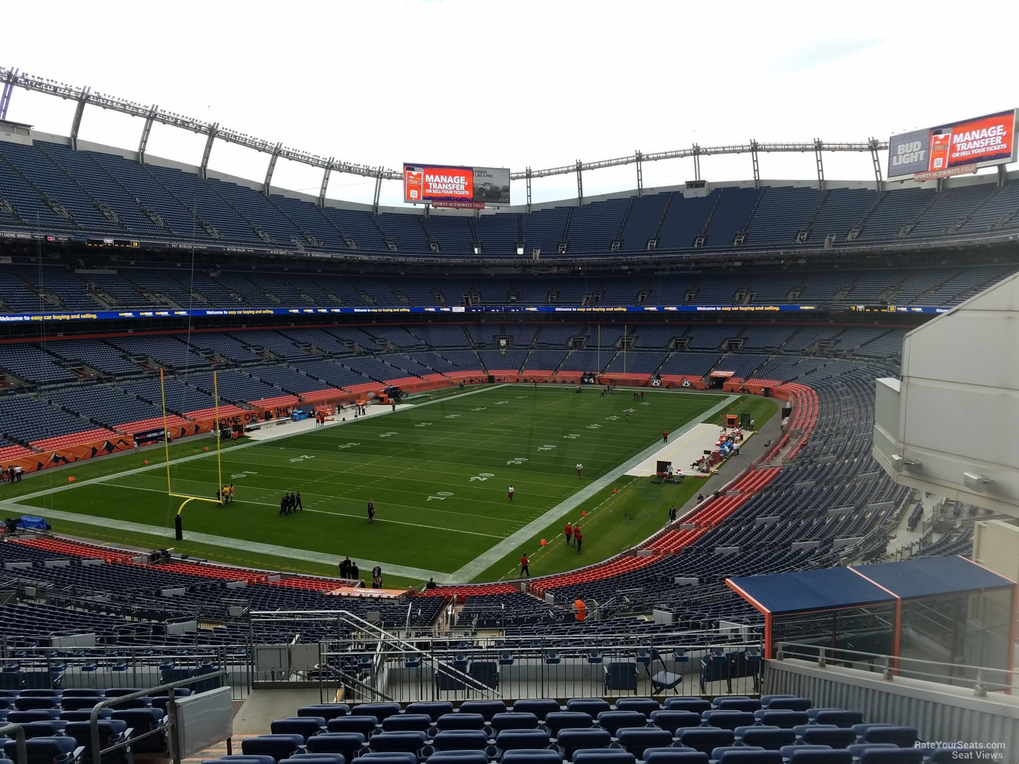 section 228, row 16 seat view  - empower field (at mile high)