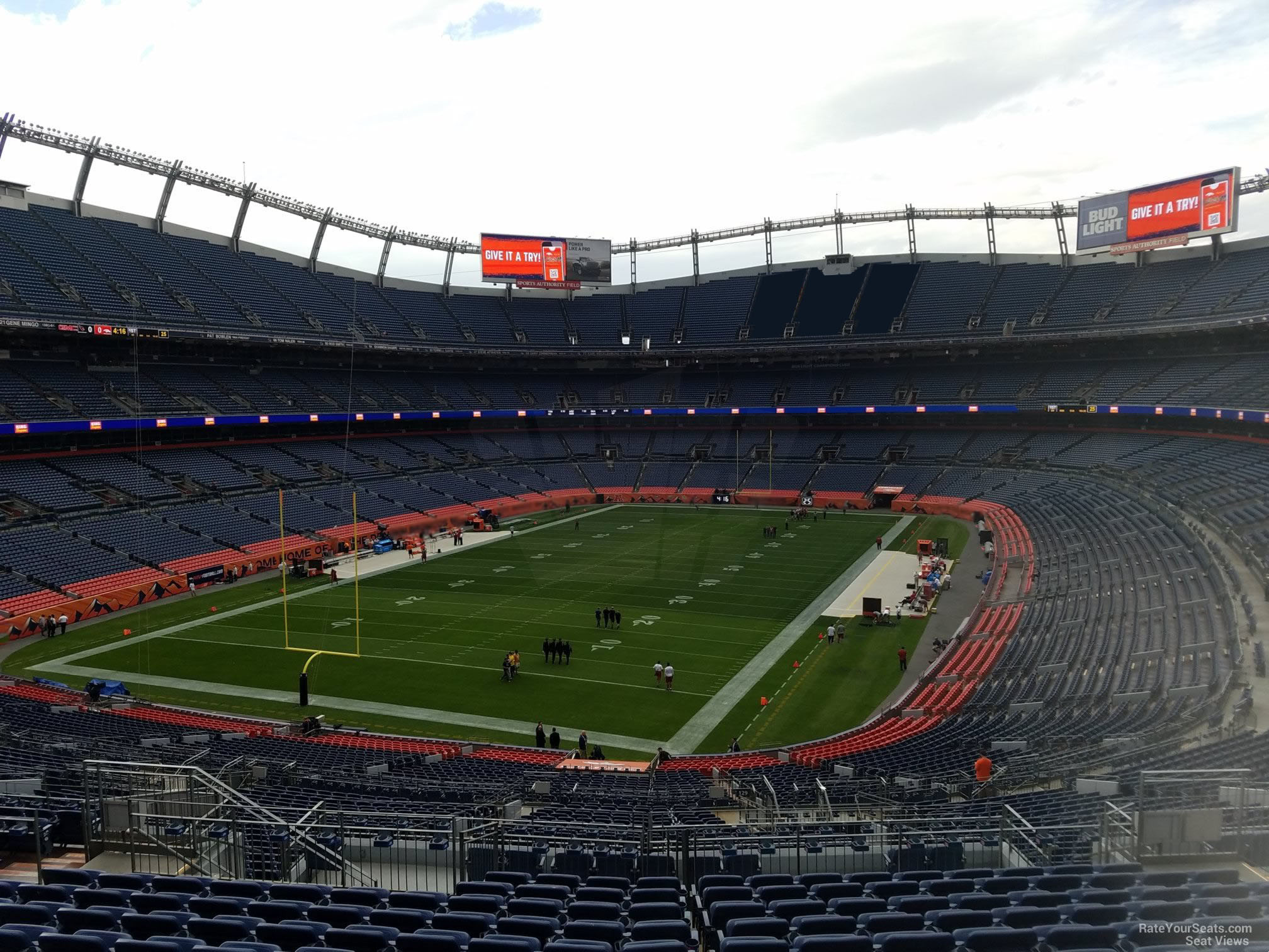 section 229, row 16 seat view  - empower field (at mile high)