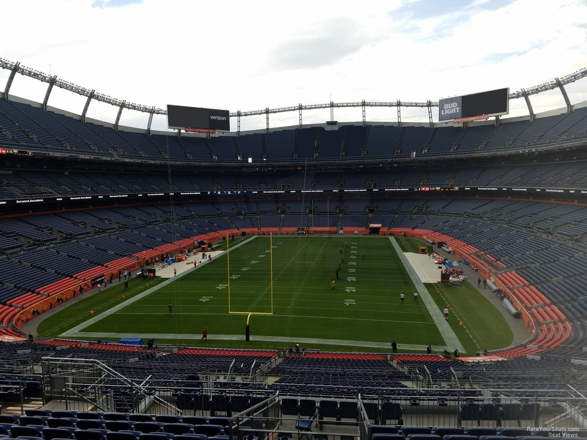 section 231, row 16 seat view  - empower field (at mile high)