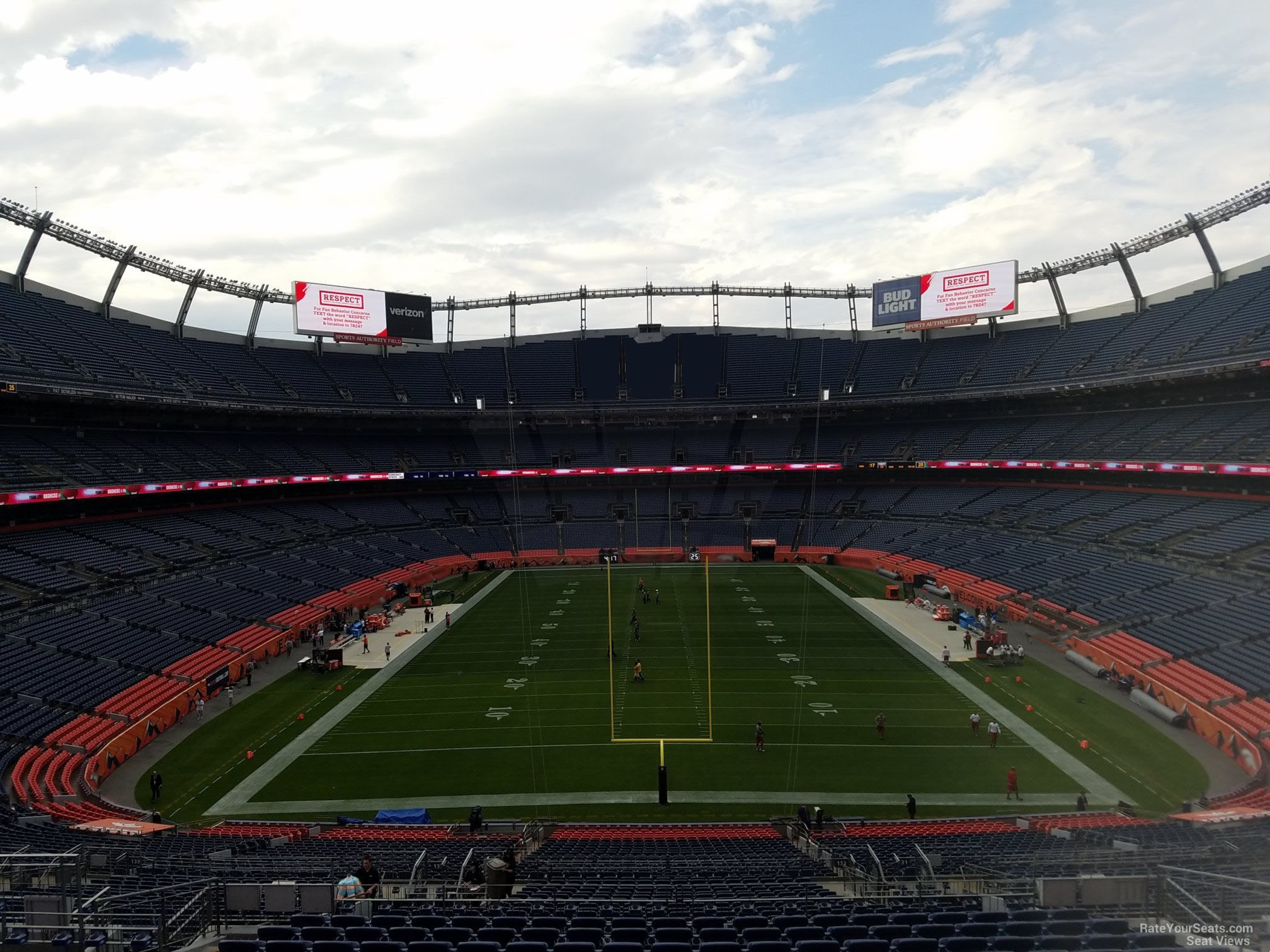 section 232, row 16 seat view  - empower field (at mile high)