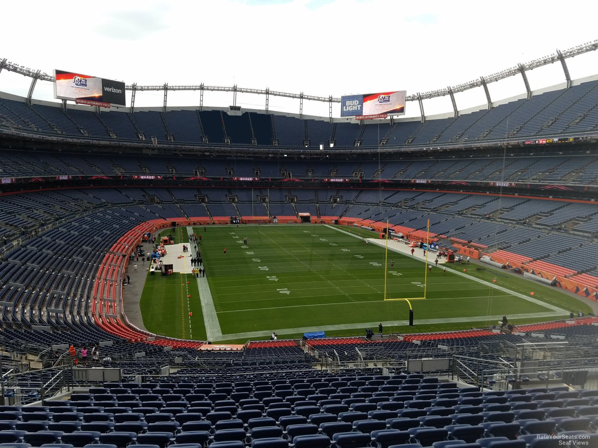 section 234, row 16 seat view  - empower field (at mile high)