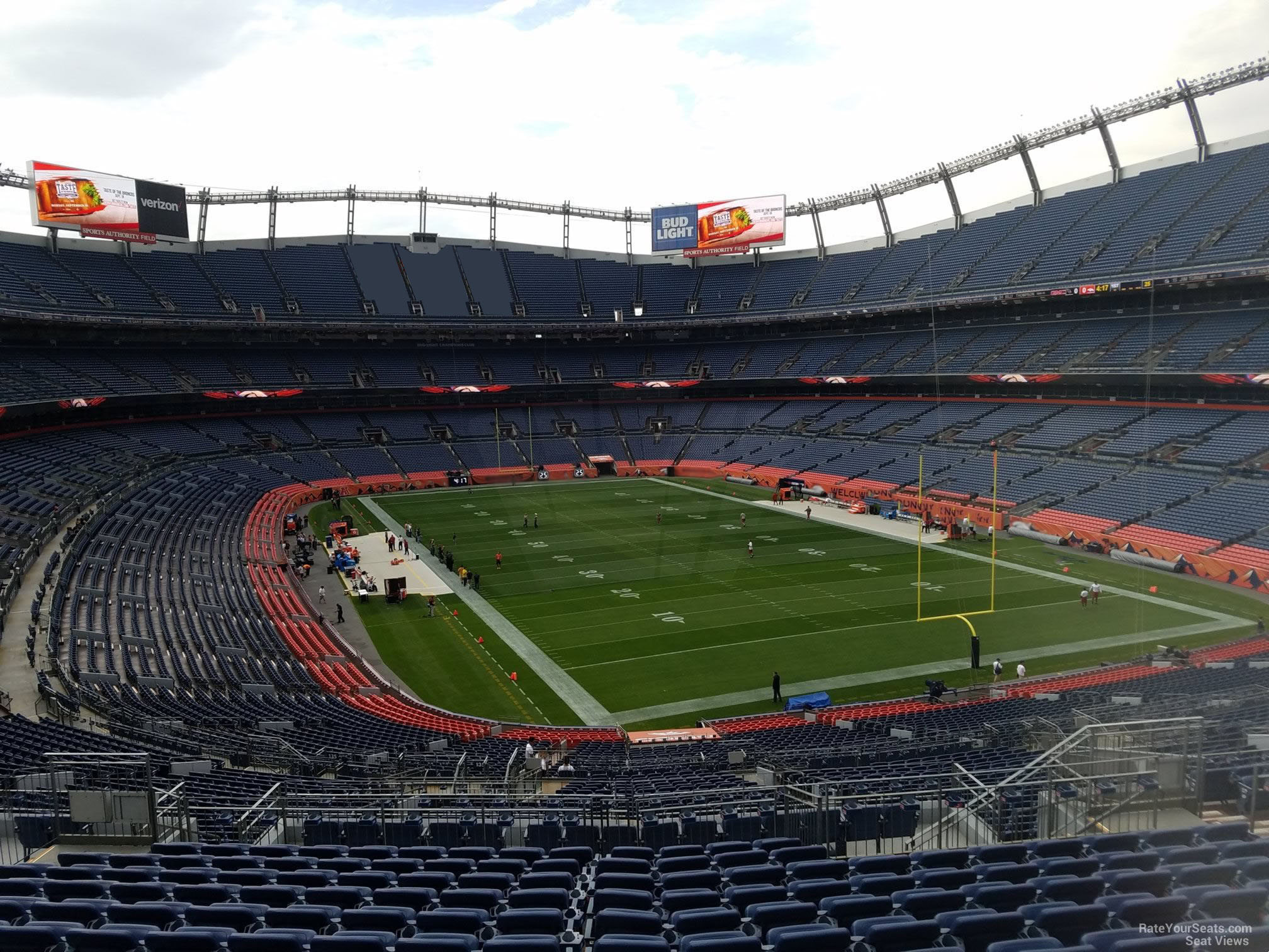 section 235, row 16 seat view  - empower field (at mile high)