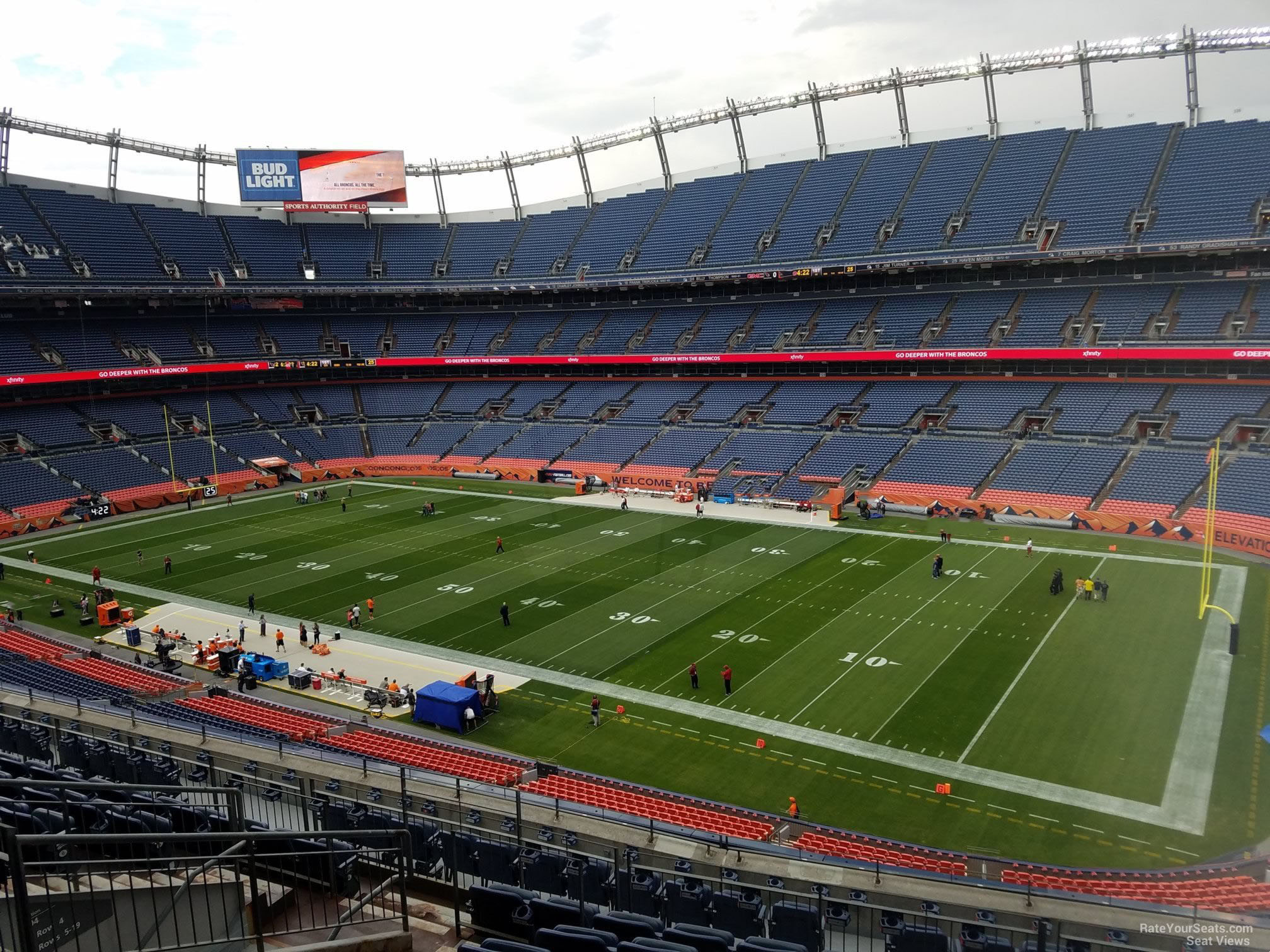 section 303, row 12 seat view  - empower field (at mile high)