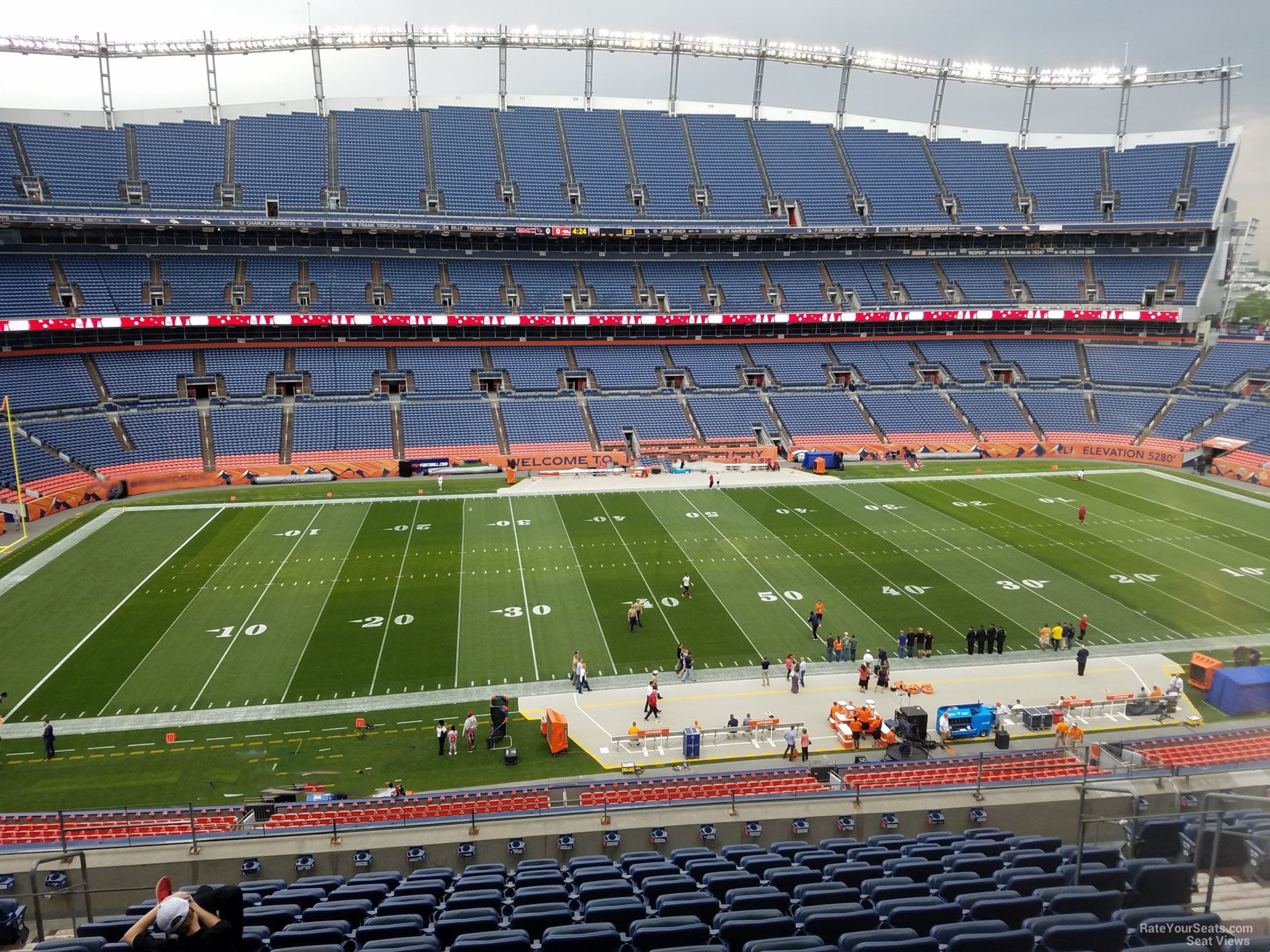 section 311, row 12 seat view  - empower field (at mile high)