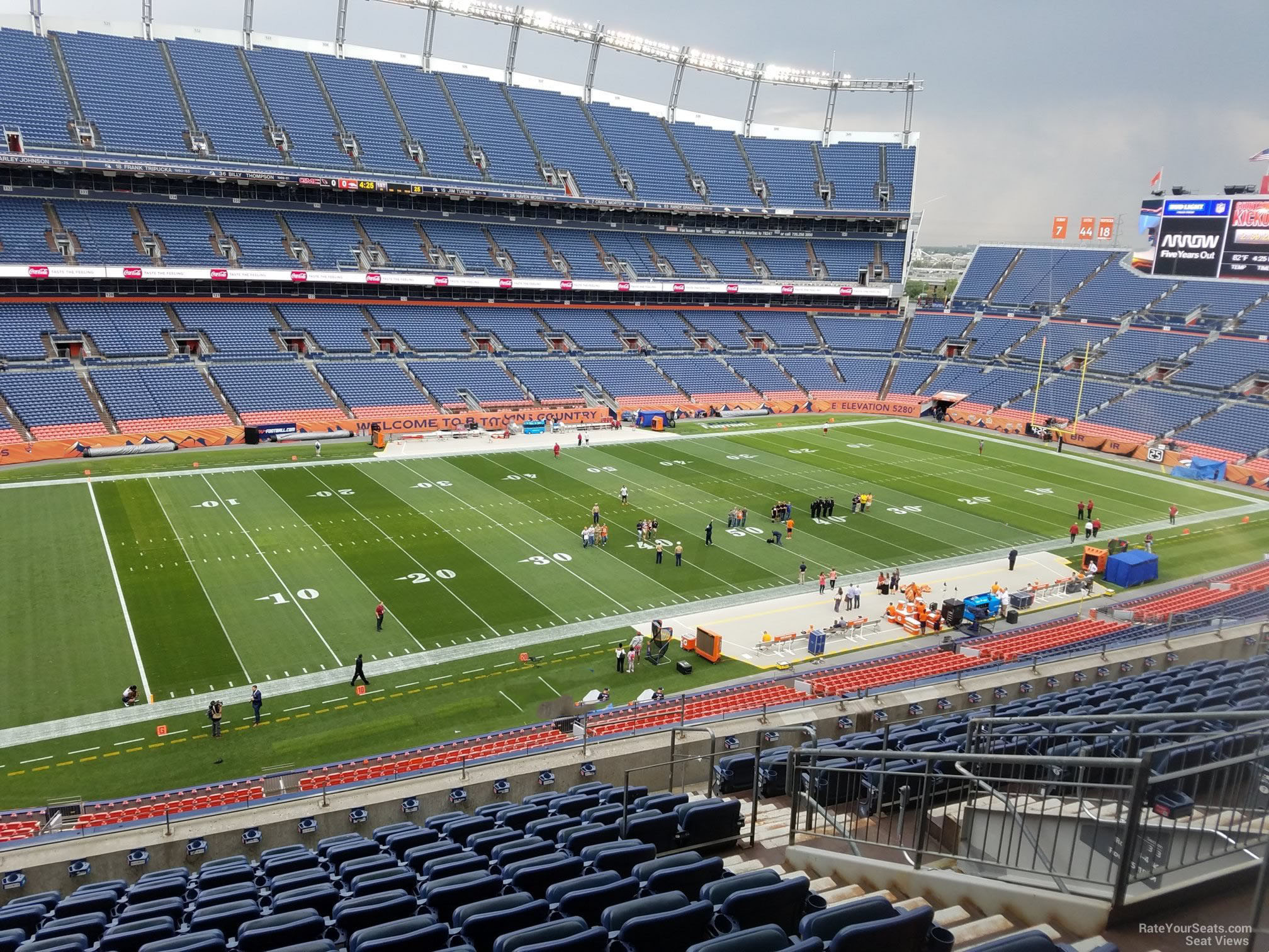 section 314, row 12 seat view  - empower field (at mile high)