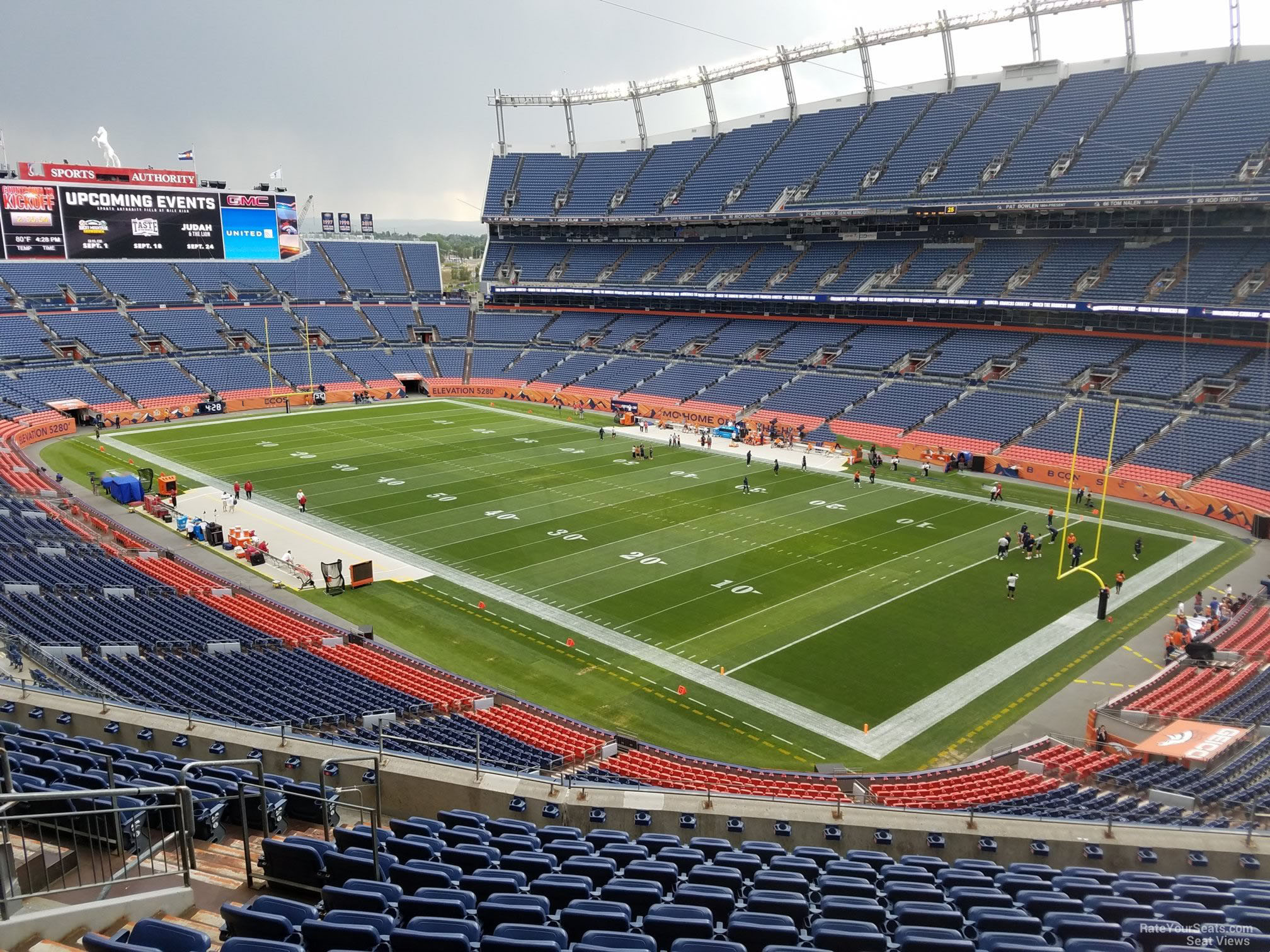 section 329, row 12 seat view  - empower field (at mile high)