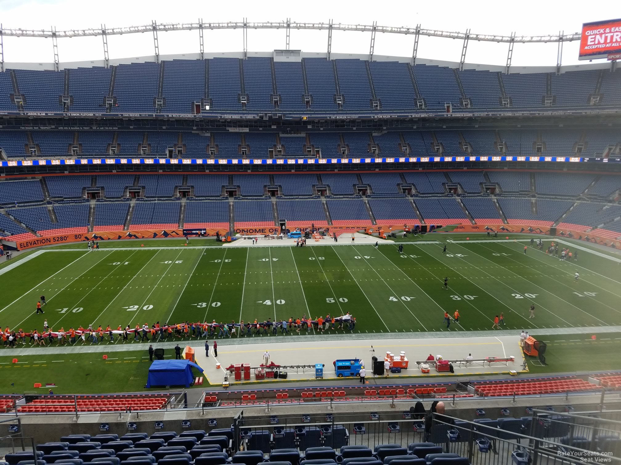 section 338, row 12 seat view  - empower field (at mile high)