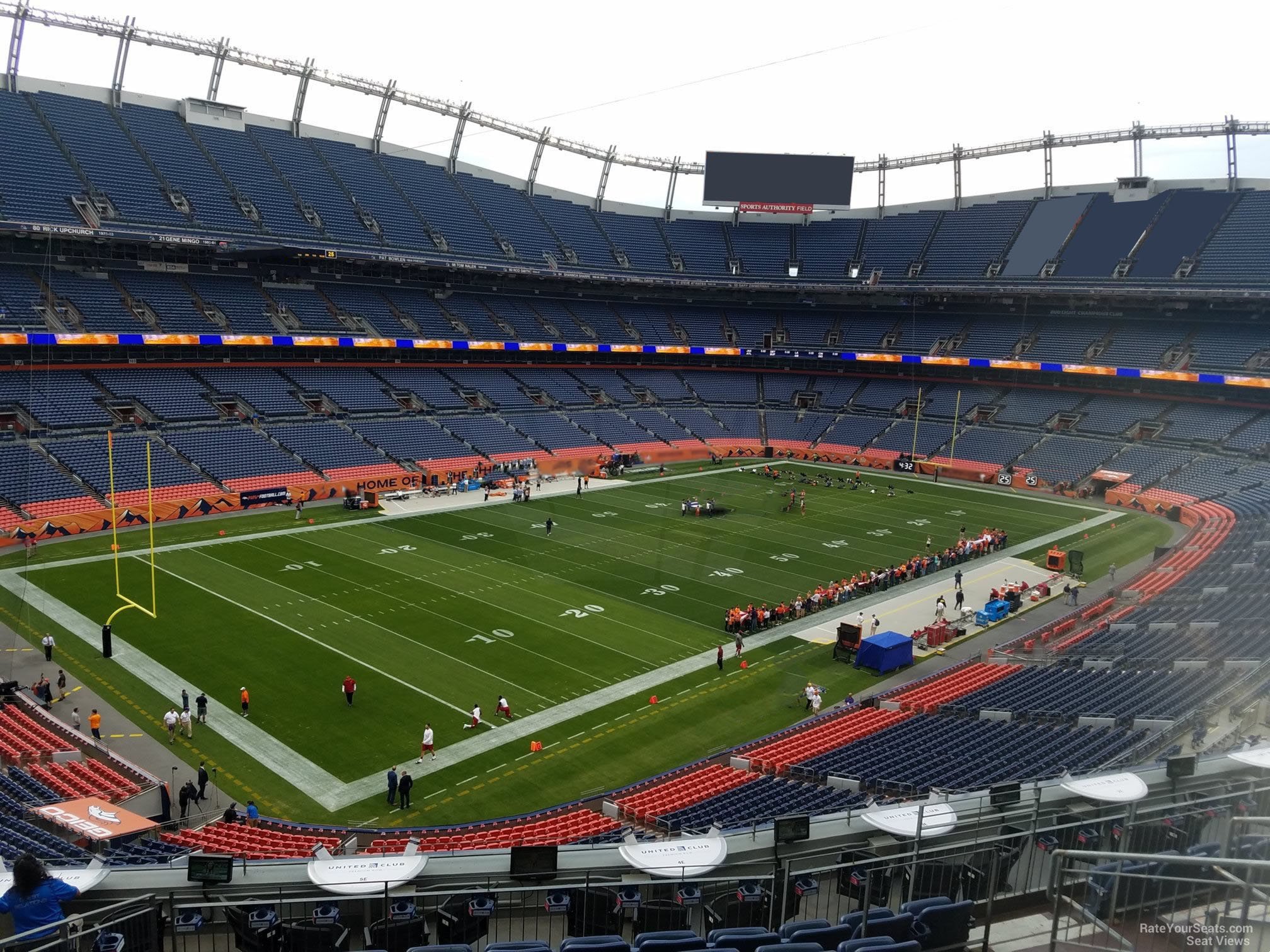 section 345, row 12 seat view  - empower field (at mile high)