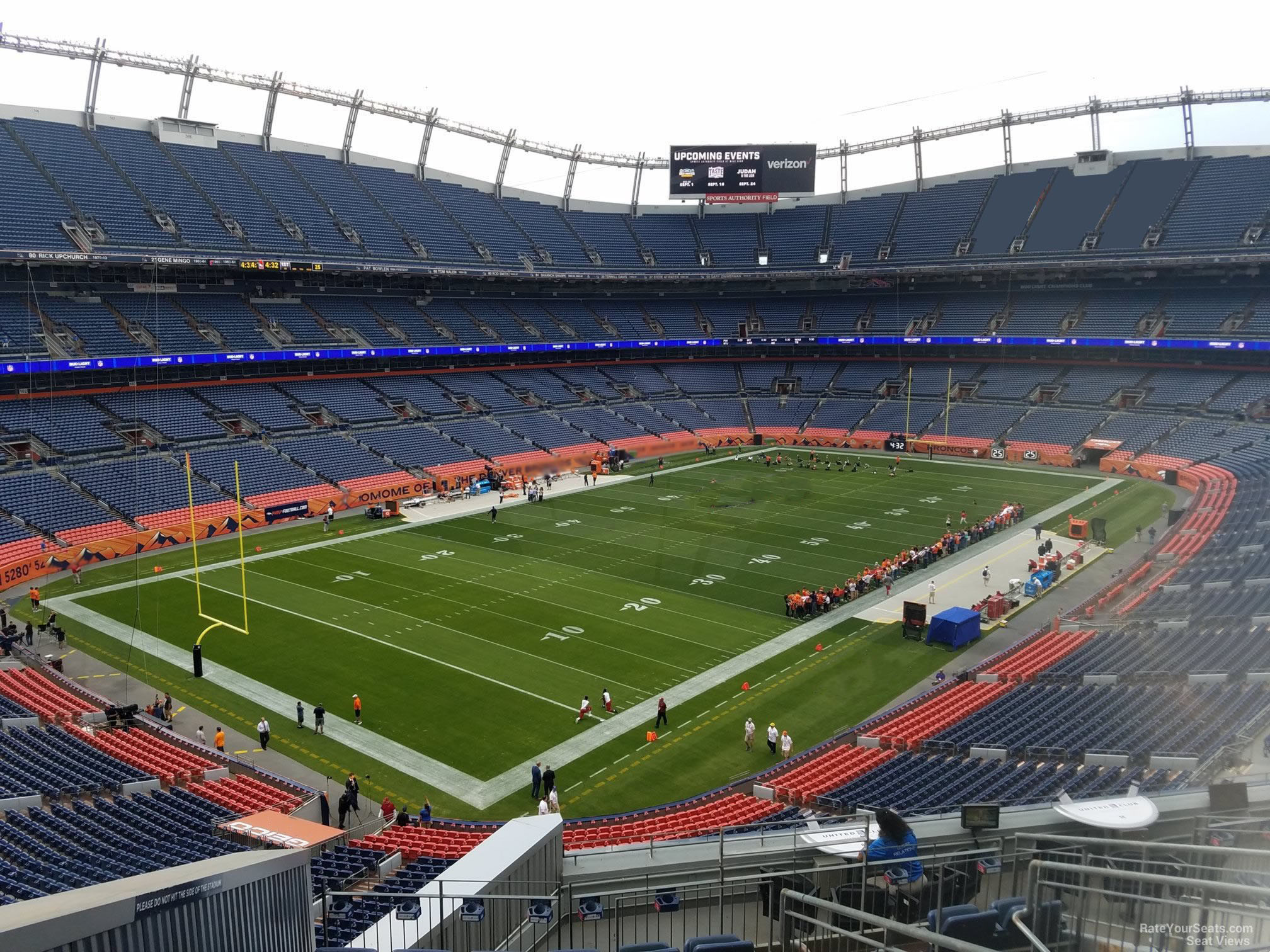 section 346, row 12 seat view  - empower field (at mile high)