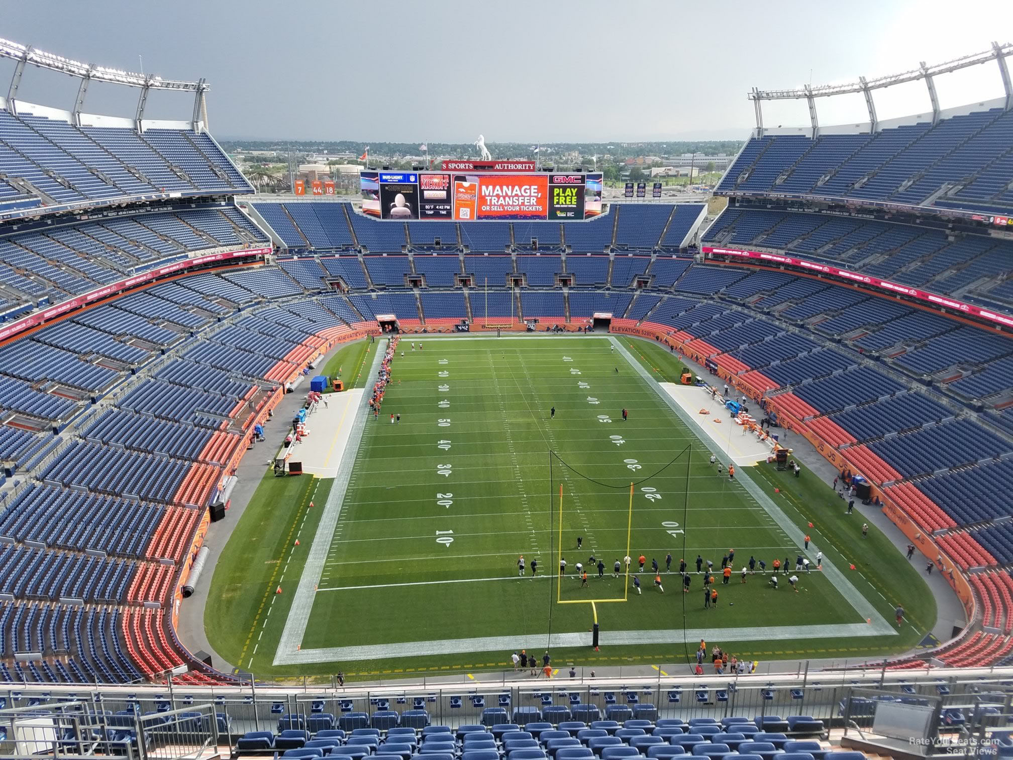 section 522, row 16 seat view  - empower field (at mile high)