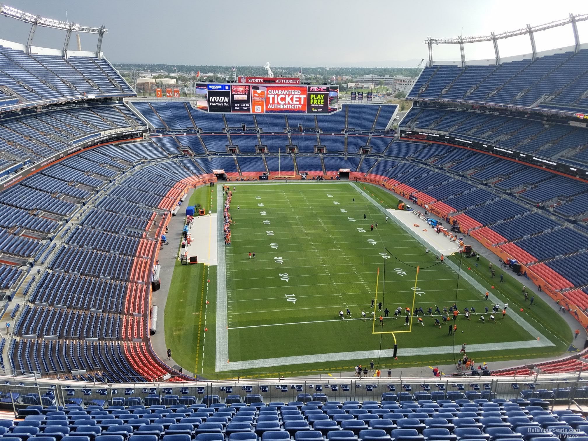 section 523, row 16 seat view  - empower field (at mile high)