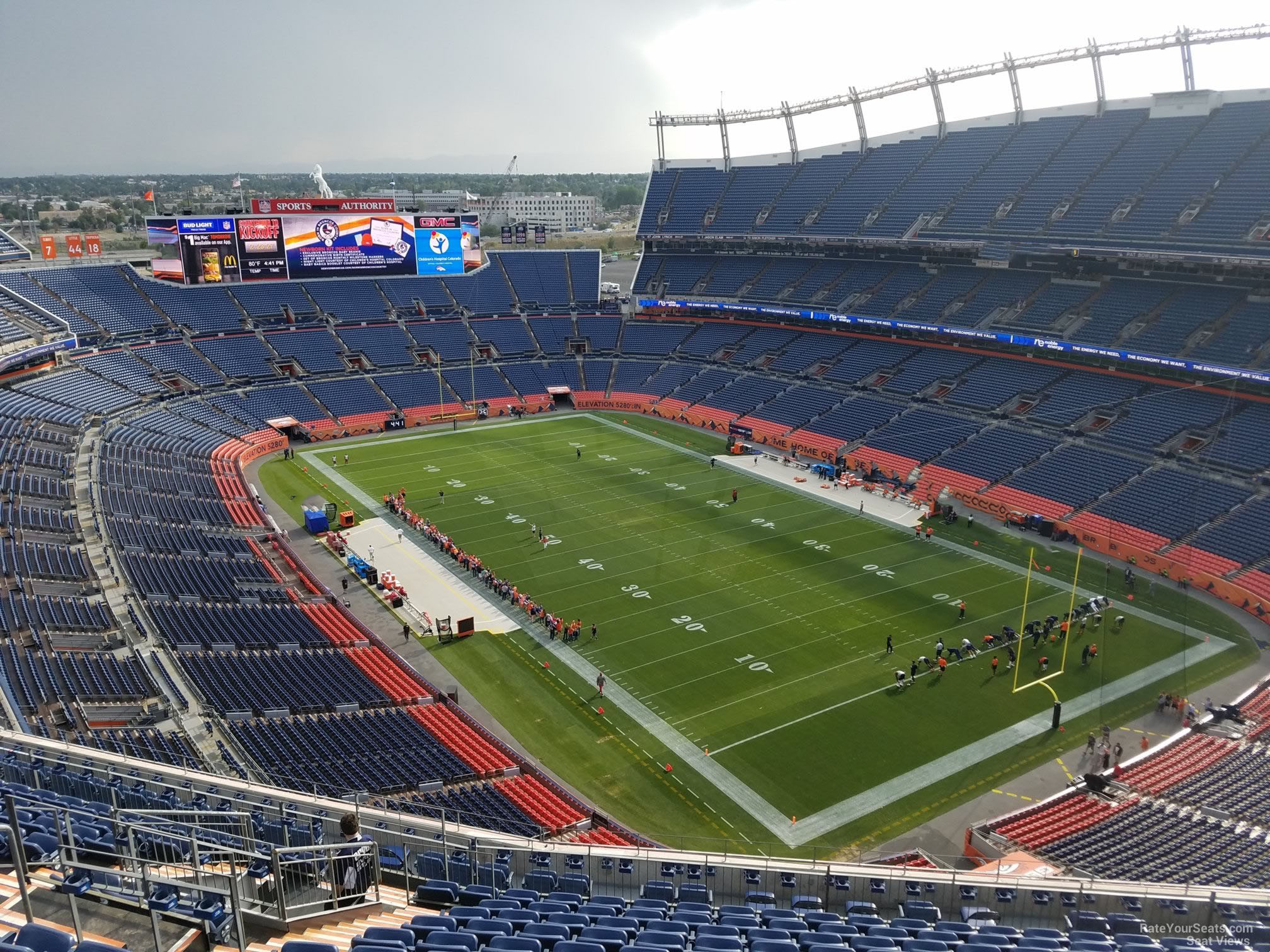 section 526, row 16 seat view  - empower field (at mile high)