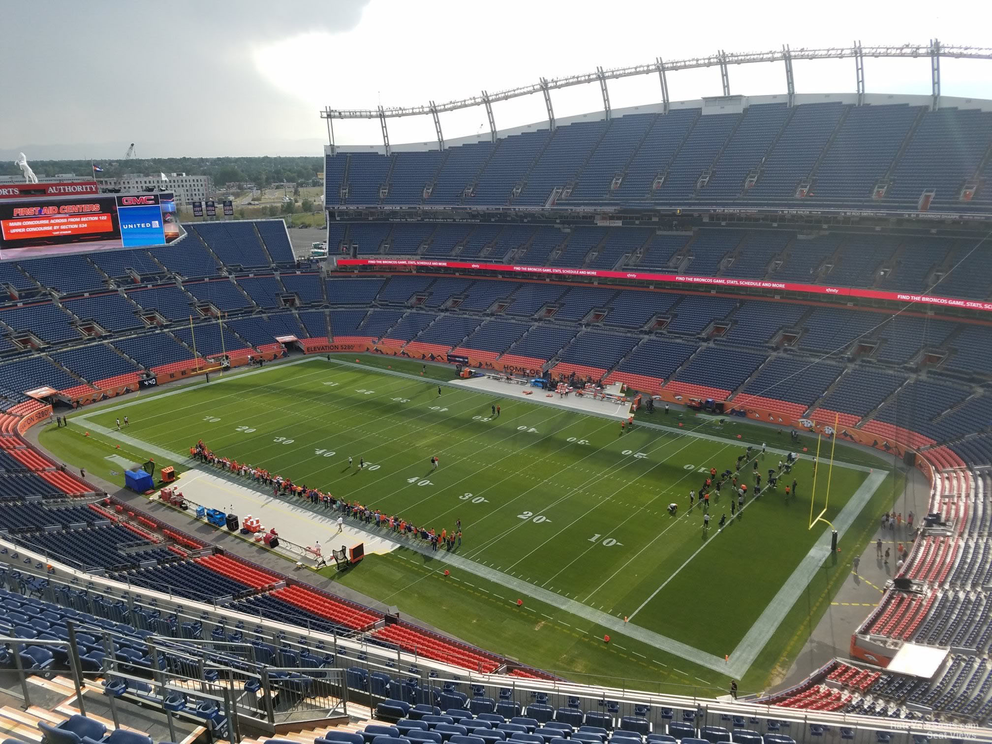 section 528, row 16 seat view  - empower field (at mile high)