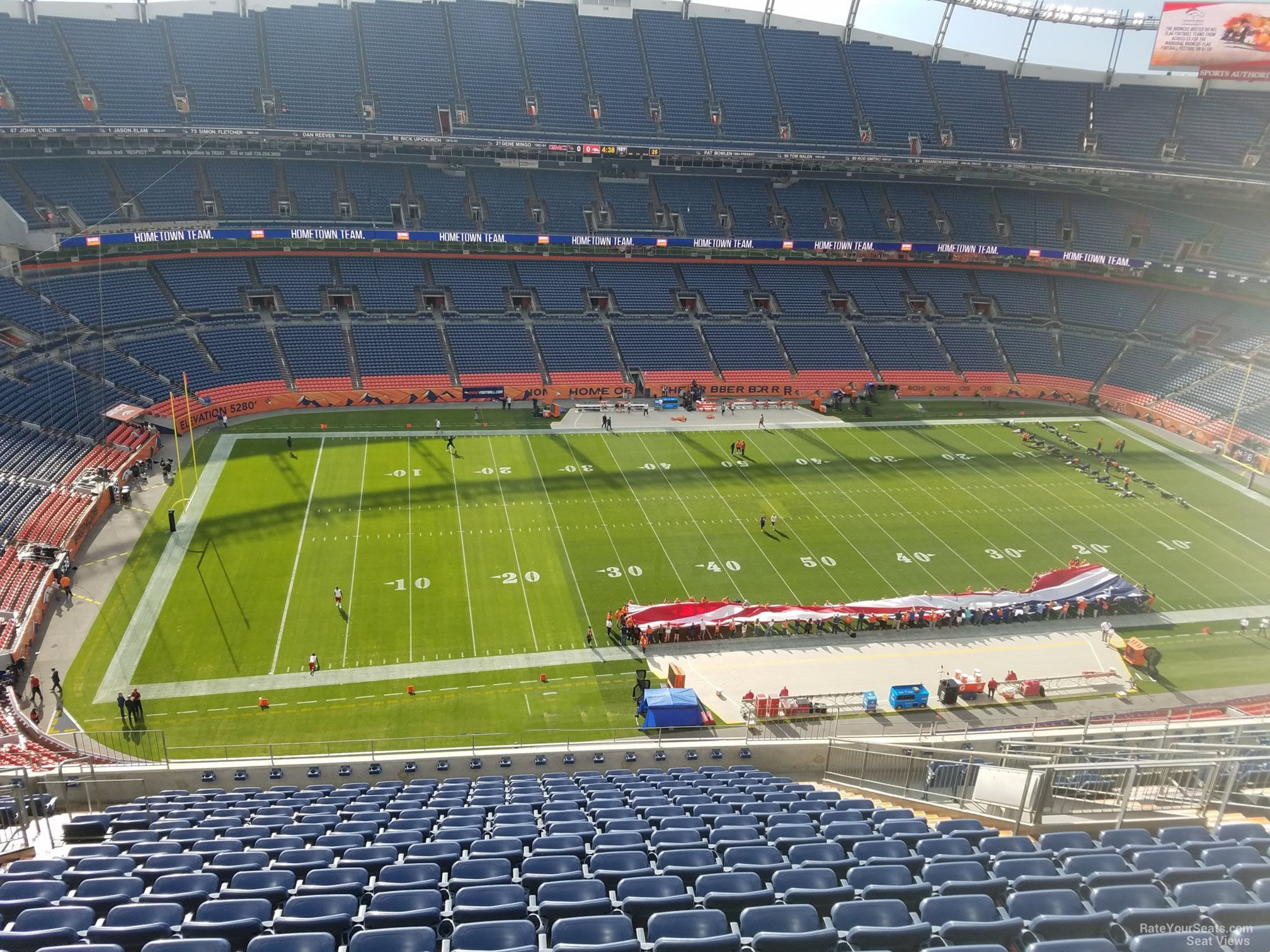 section 537, row 16 seat view  - empower field (at mile high)