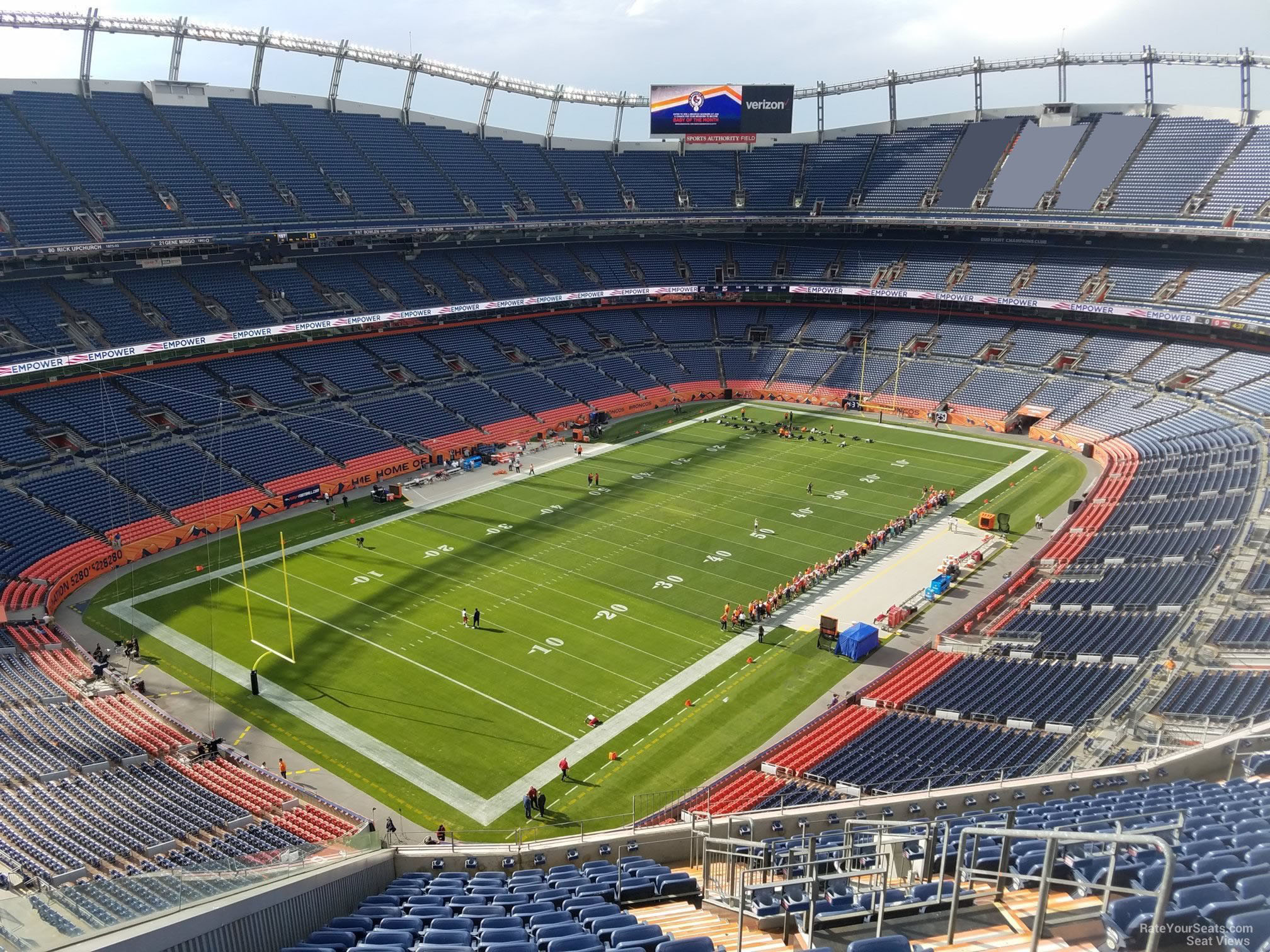 section 542, row 16 seat view  - empower field (at mile high)