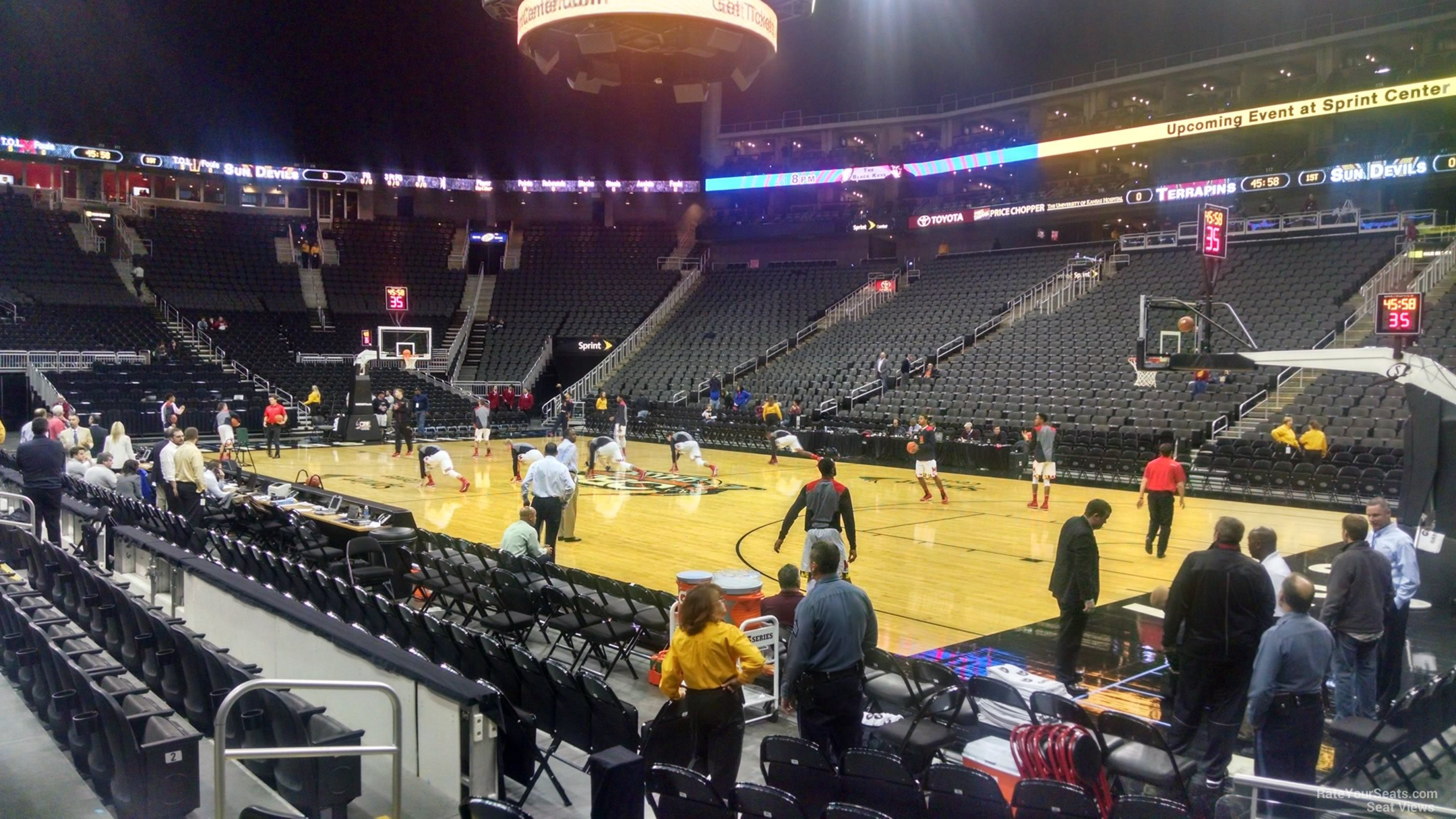 Sprint Center Section 104 Basketball Seating - RateYourSeats.com