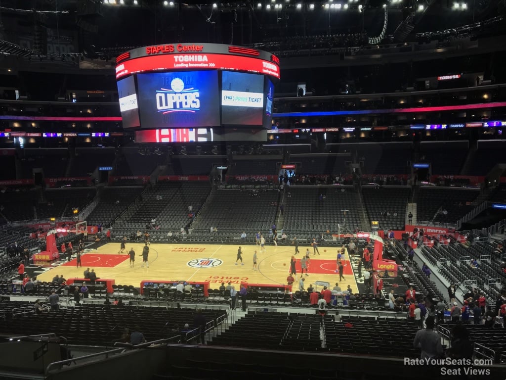 Staples Center Seating Chart Clippers Games