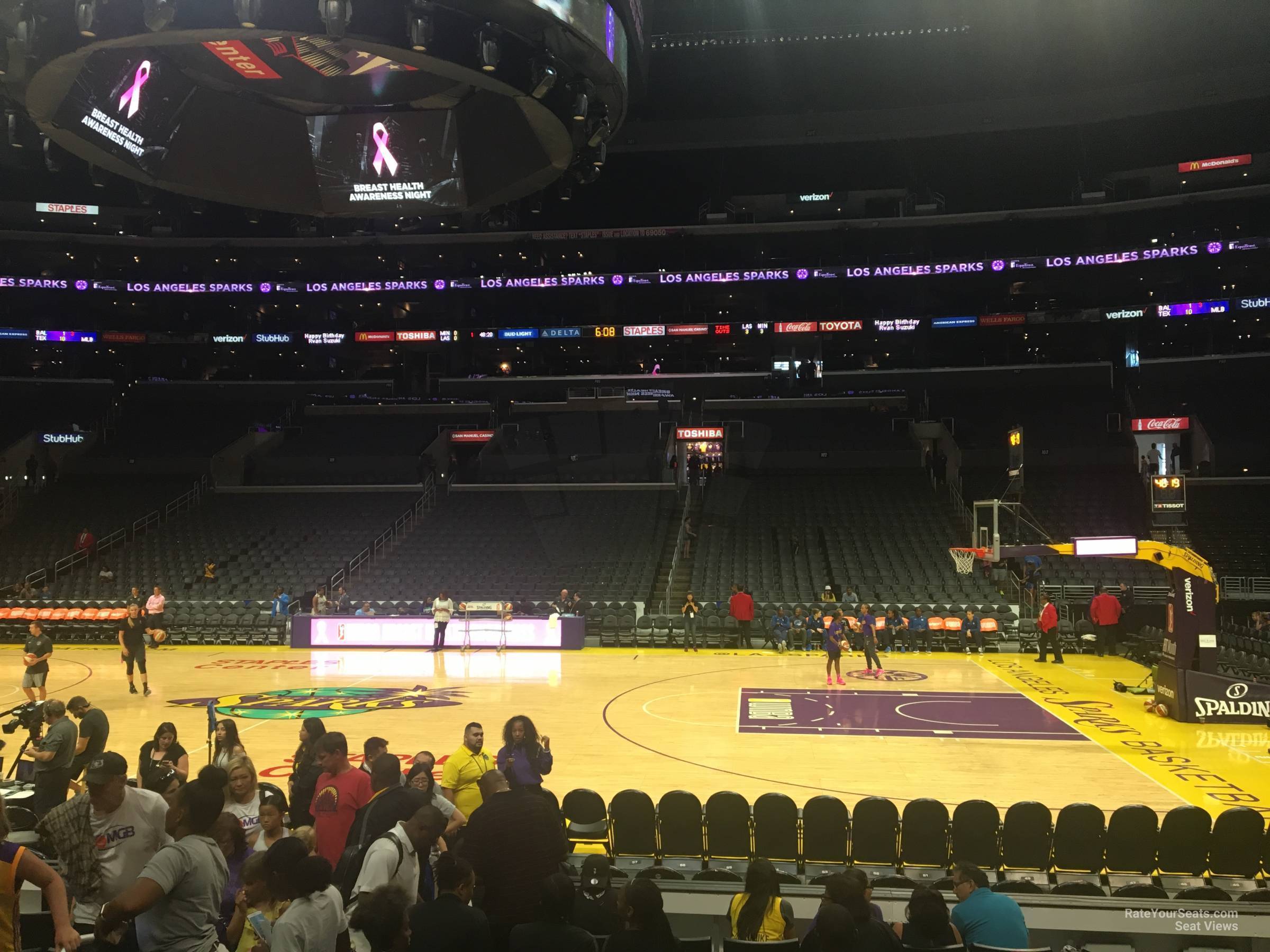 Section 110 At Staples Center For Clippers & Lakers Games ...