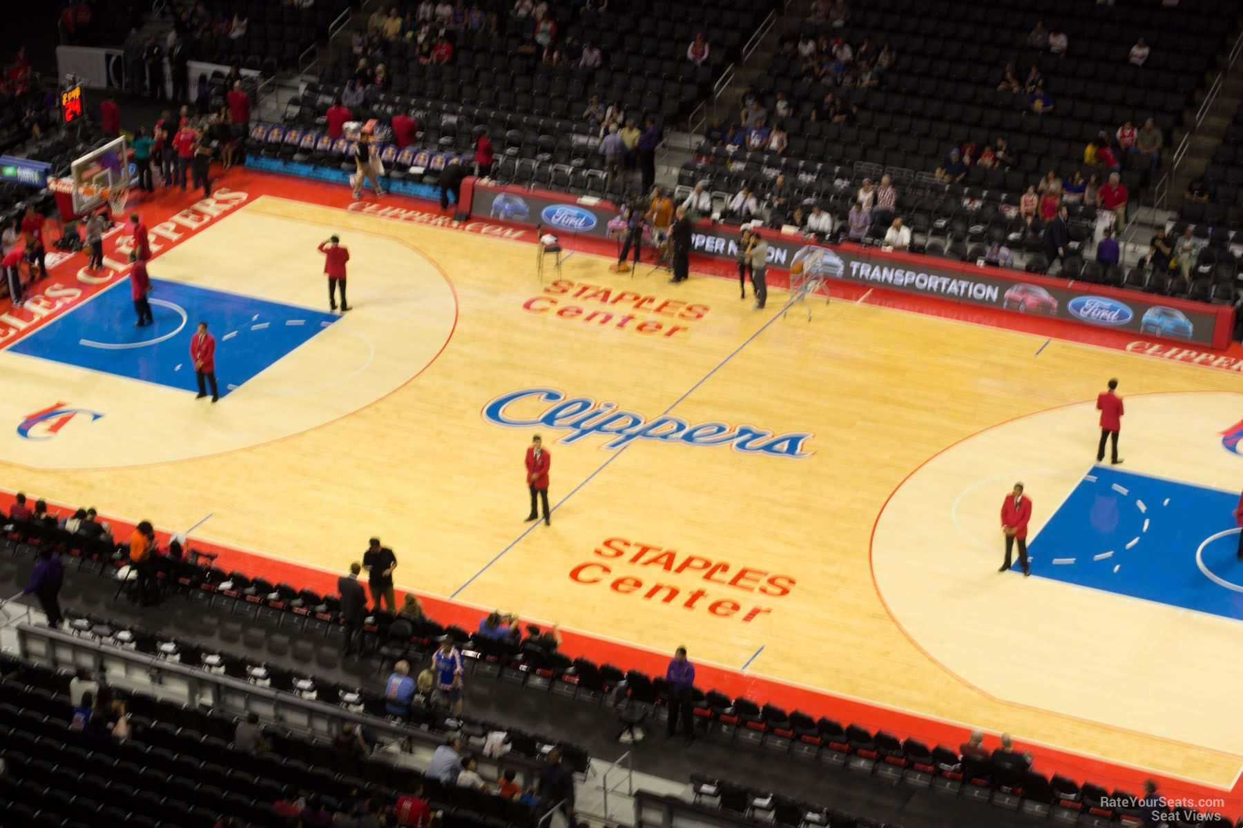 section 316, row 6 seat view  for basketball - crypto.com arena