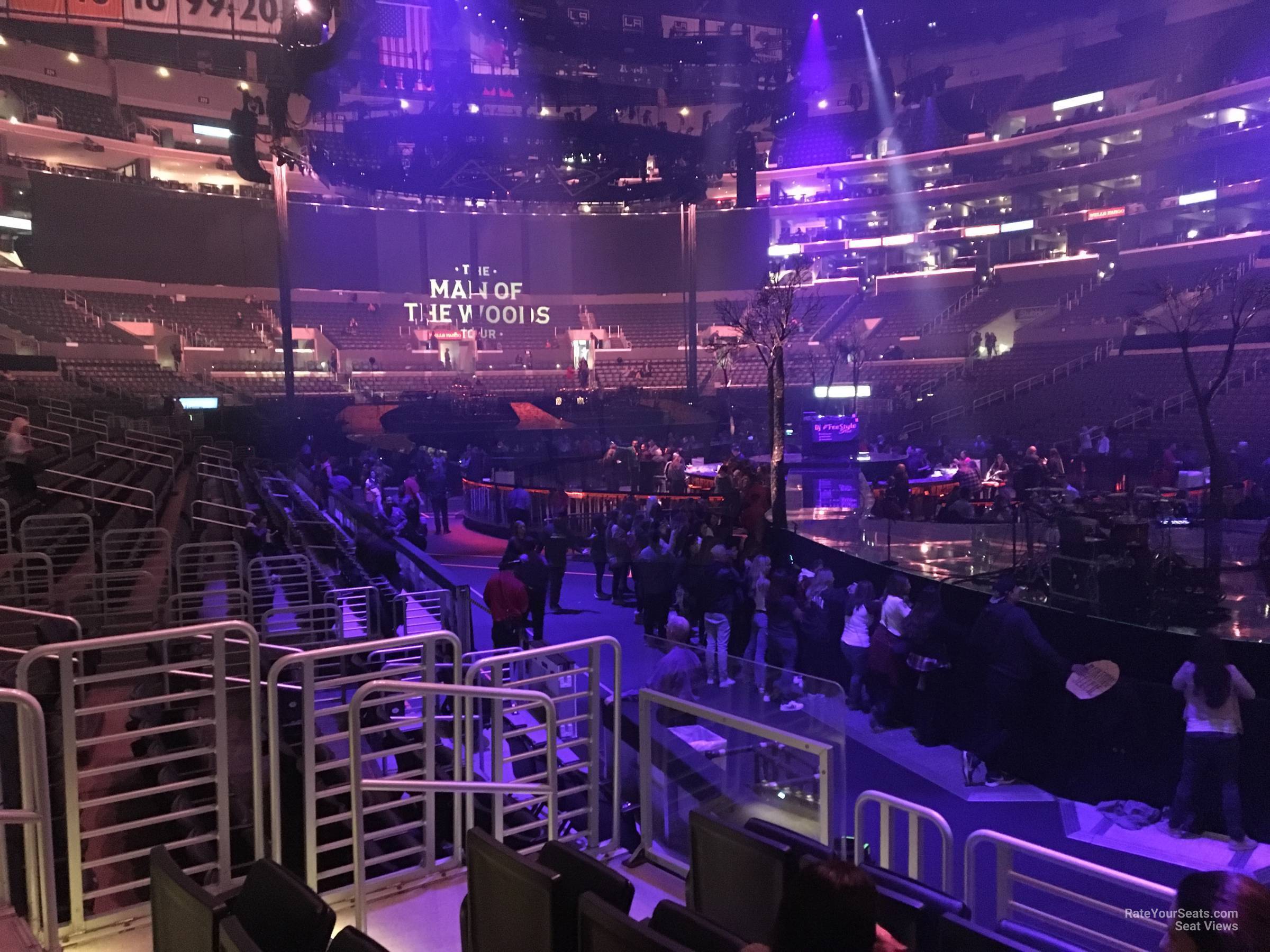 section 109, row 5 seat view  for concert - crypto.com arena