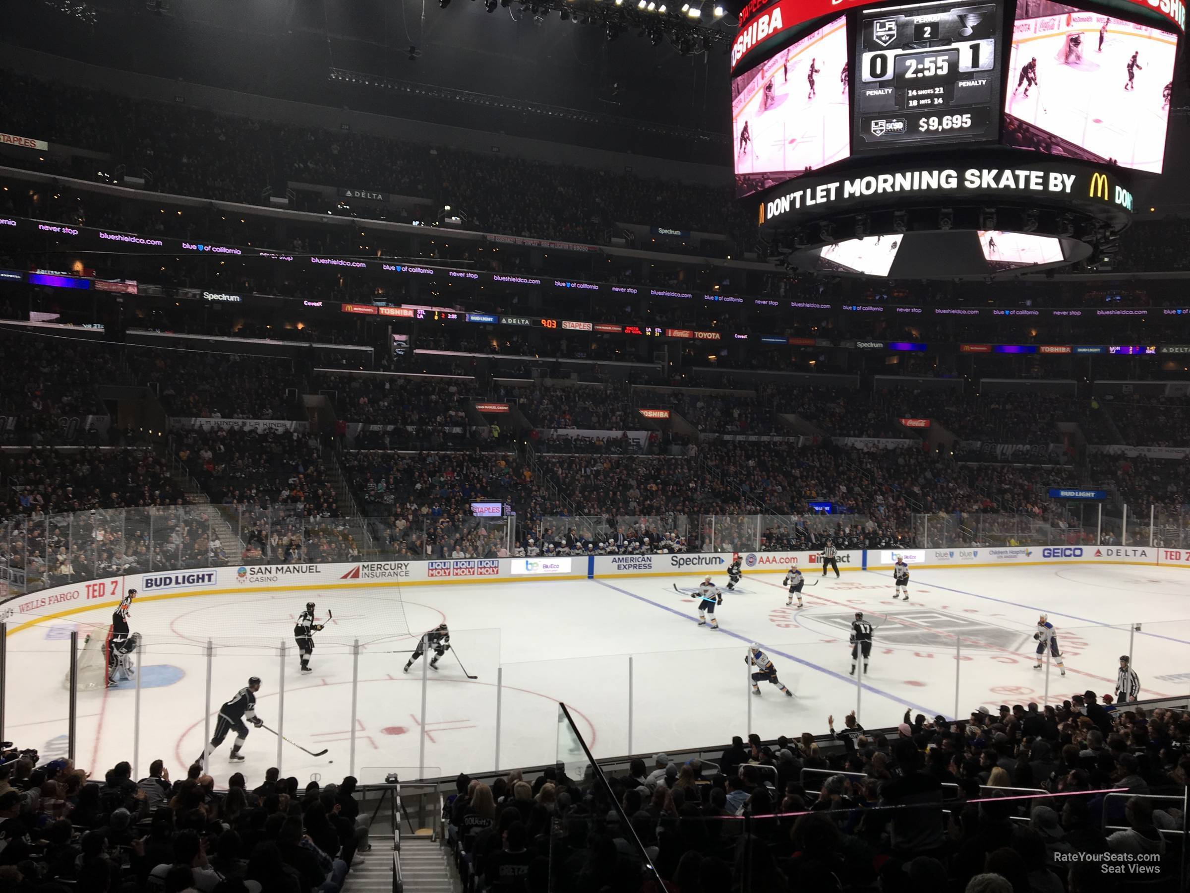 section 113, row 20 seat view  for hockey - crypto.com arena