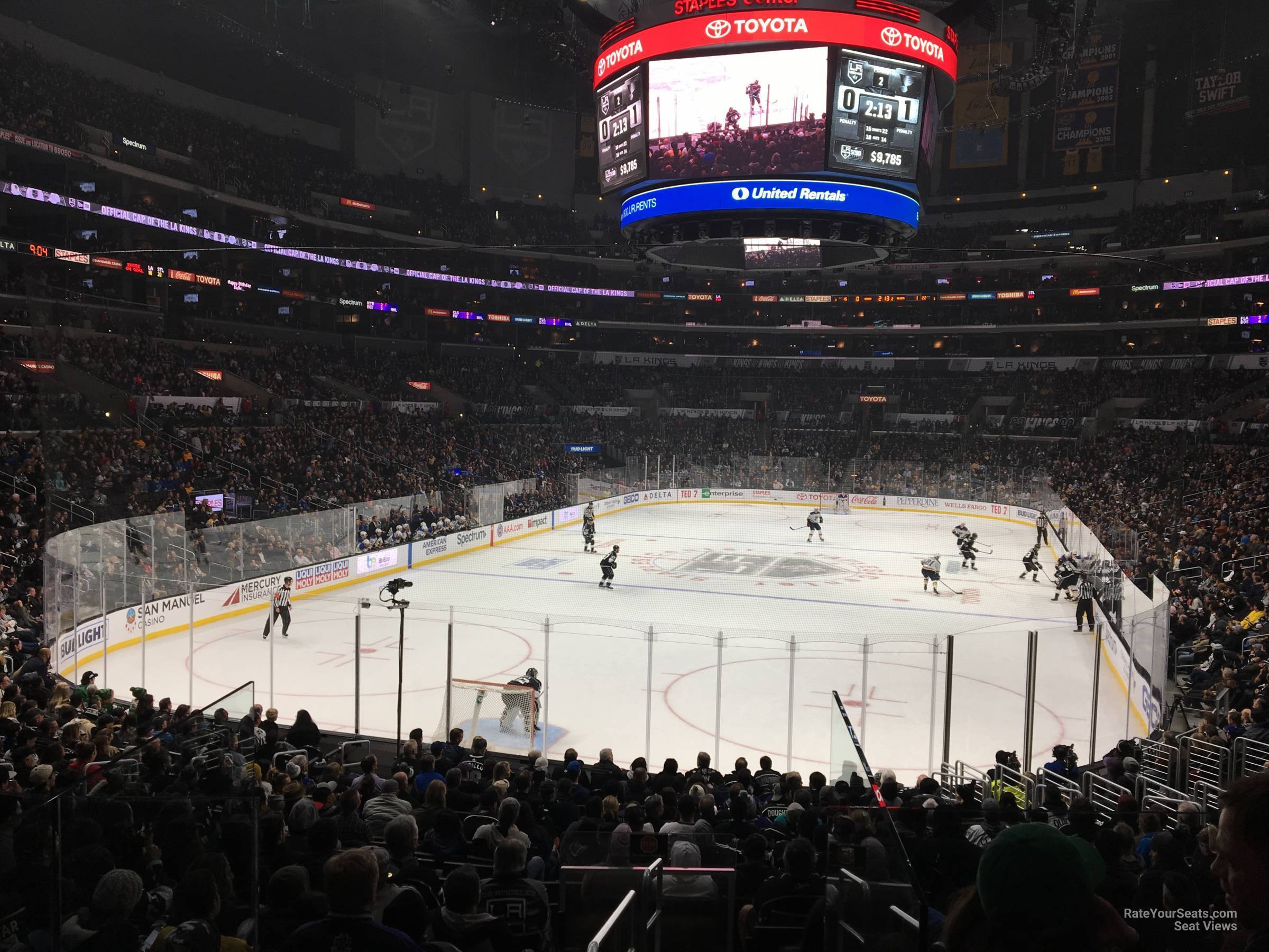 section 115, row 20 seat view  for hockey - crypto.com arena