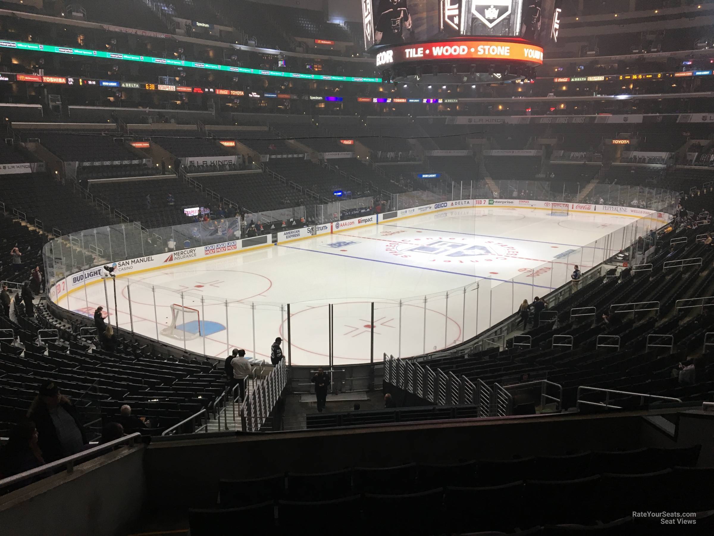 section 214, row 6 seat view  for hockey - crypto.com arena