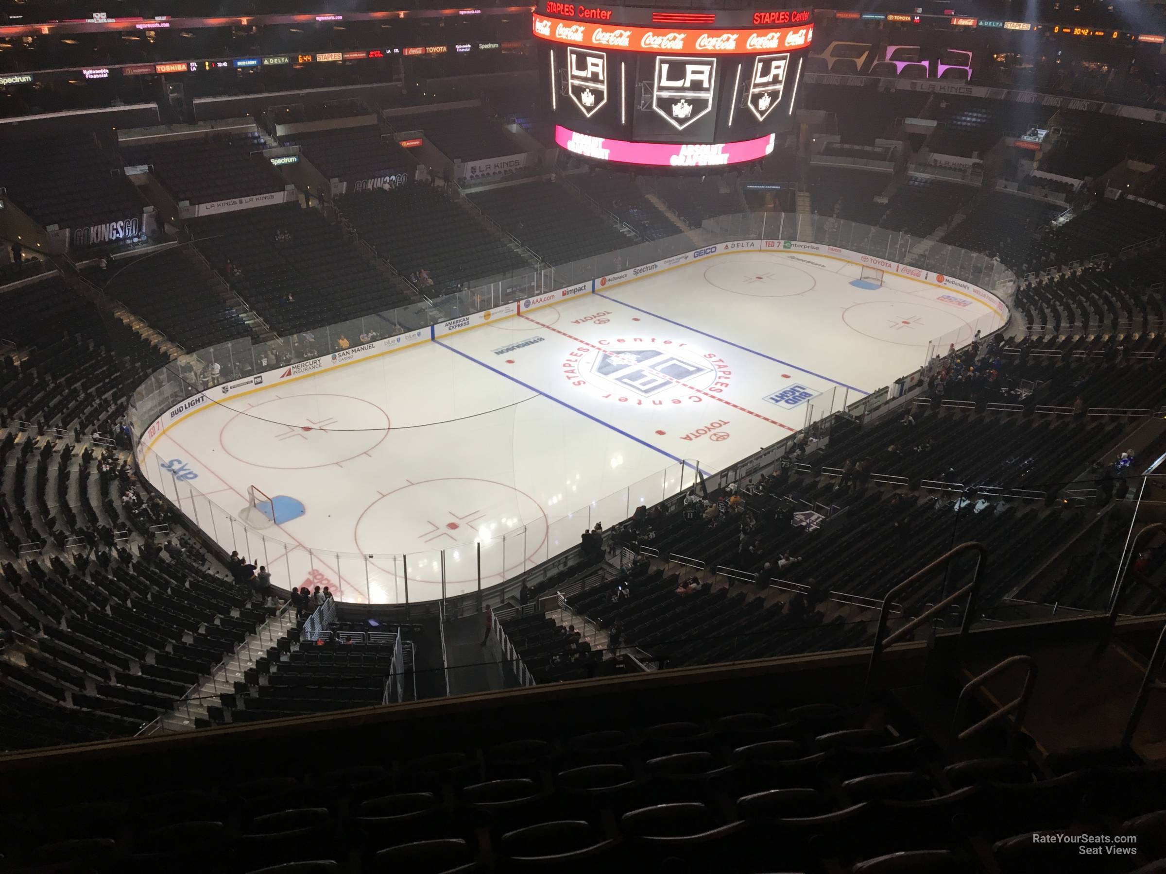 section 305, row 7 seat view  for hockey - crypto.com arena