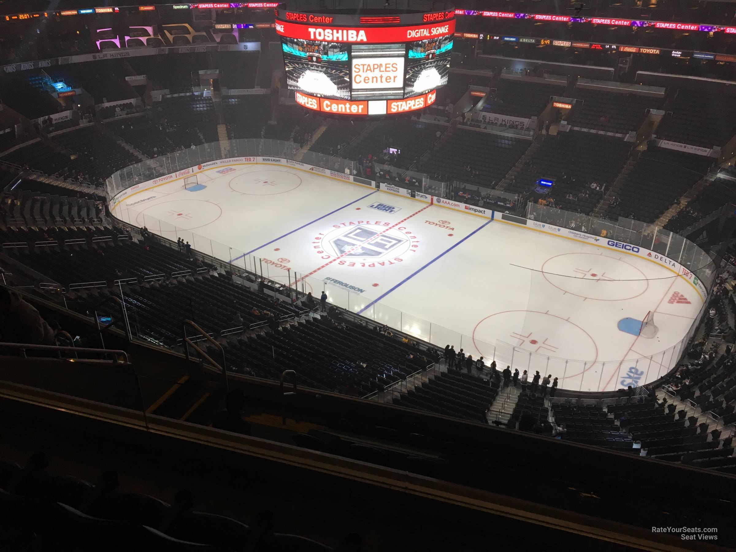 section 315, row 7 seat view  for hockey - crypto.com arena