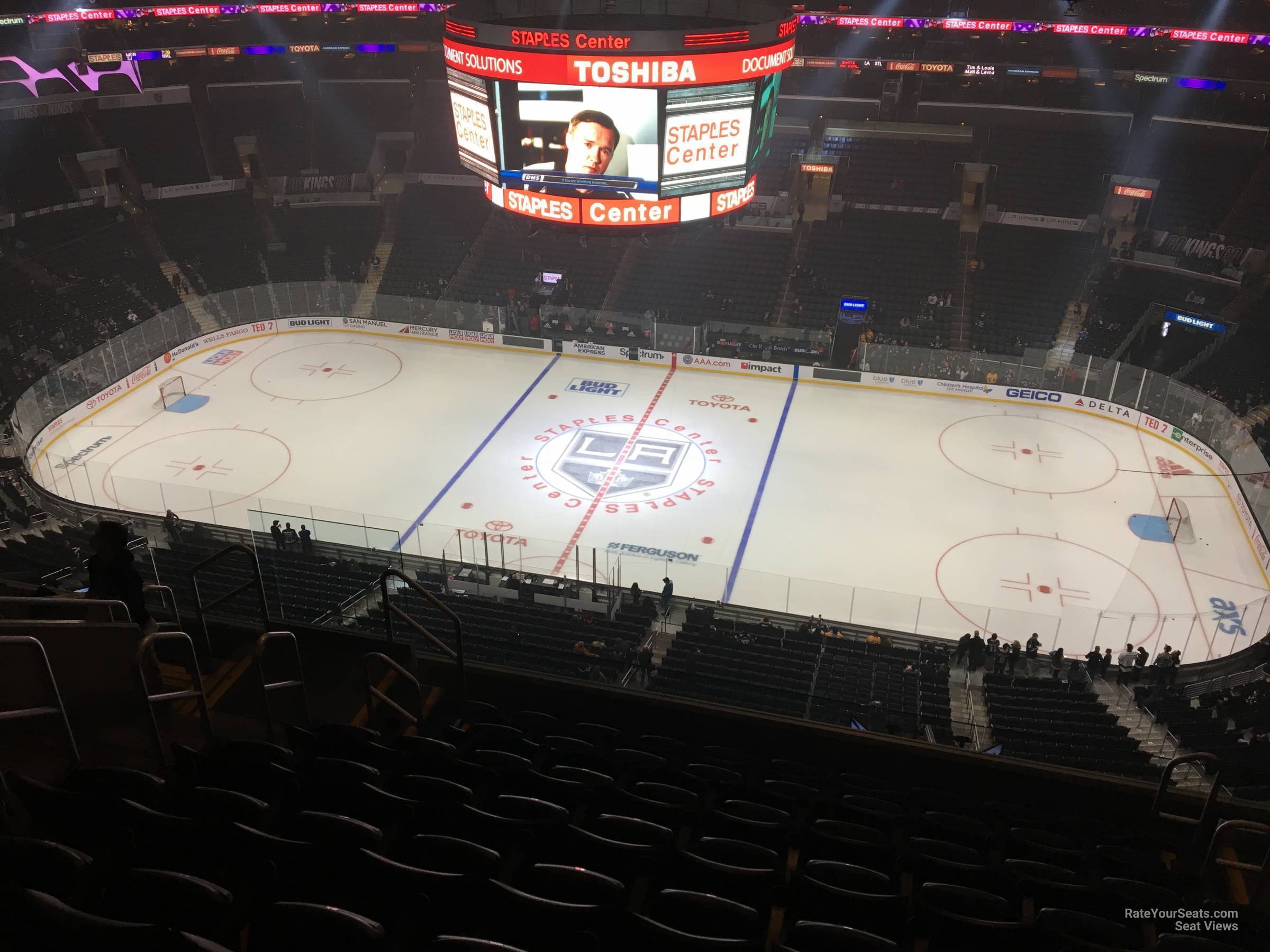 section 317, row 7 seat view  for hockey - crypto.com arena